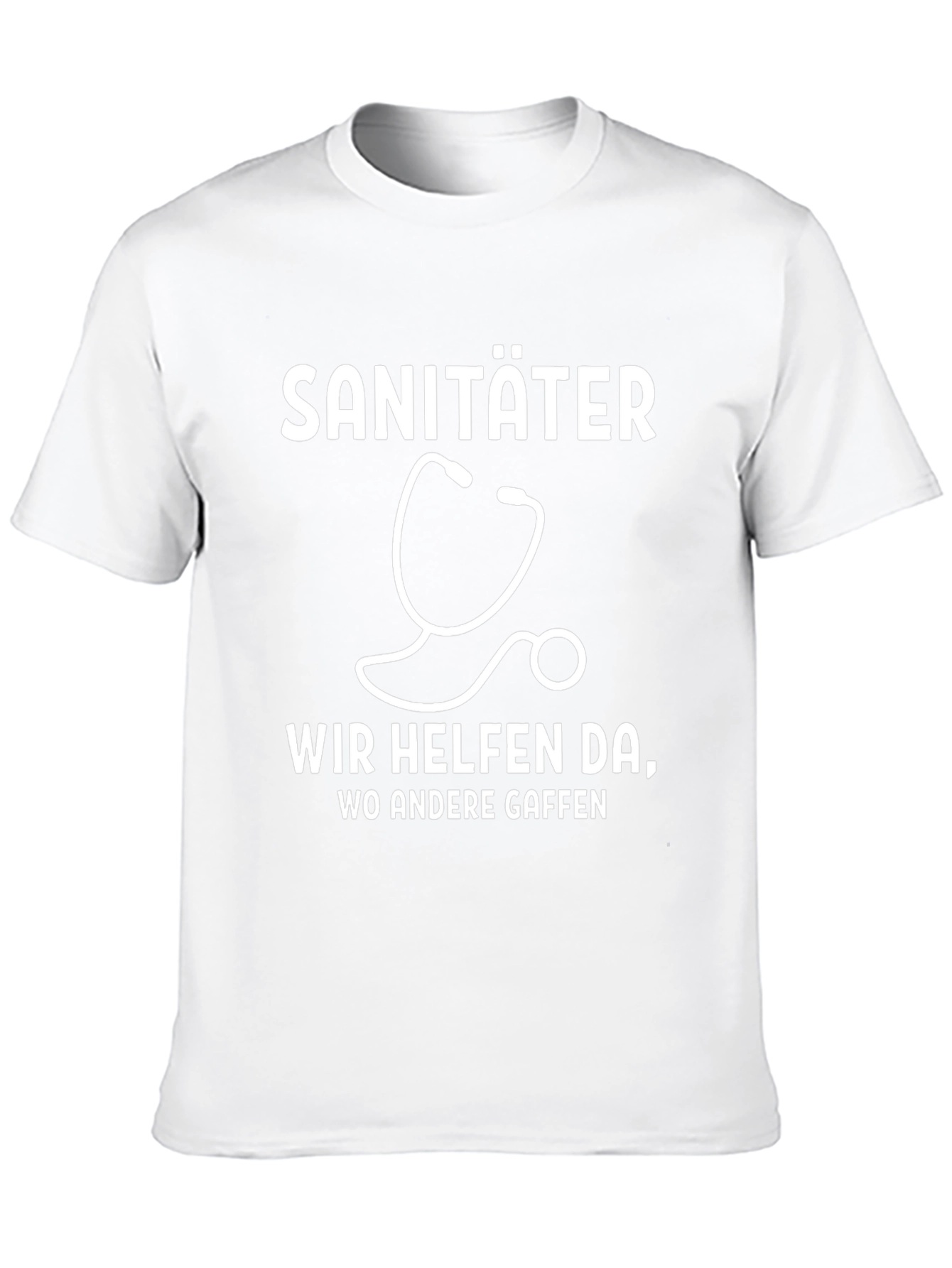 Sanitäter T-Shirt - We Help Where Others Stare