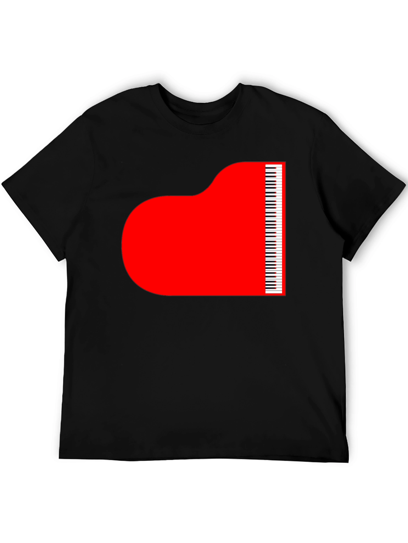 Grand Piano Graphic Tee - Stylish Music Lover T-Shirt