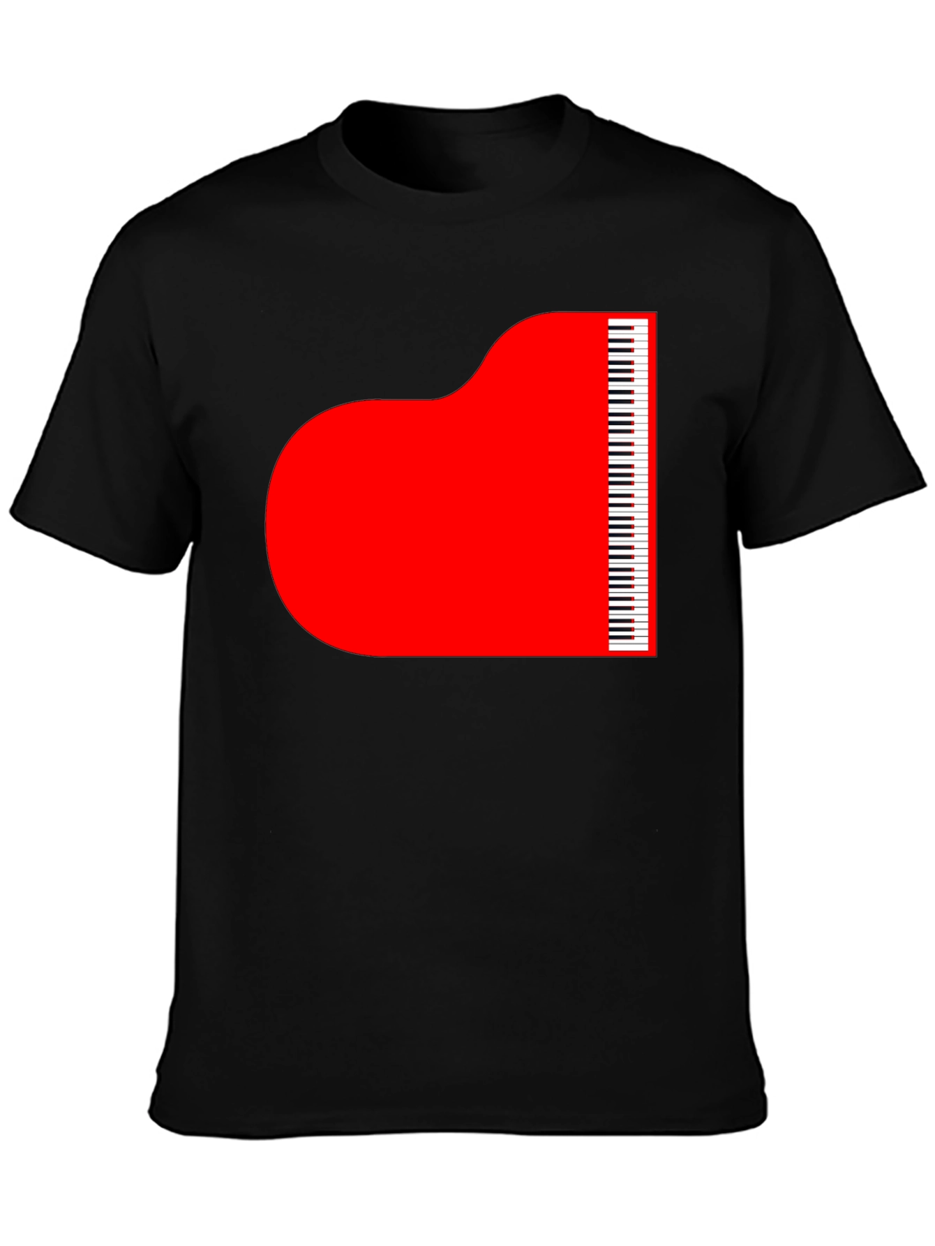 Grand Piano Graphic Tee - Stylish Music Lover T-Shirt