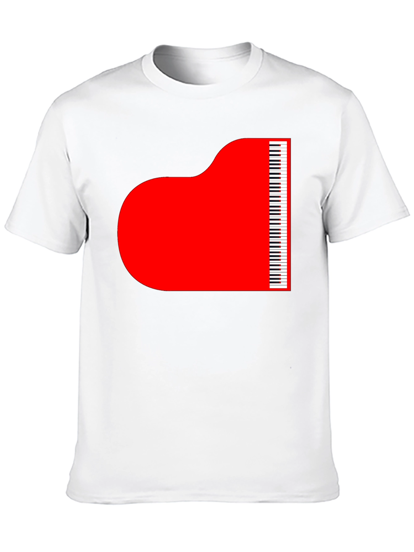 Grand Piano Graphic Tee - Stylish Music Lover T-Shirt