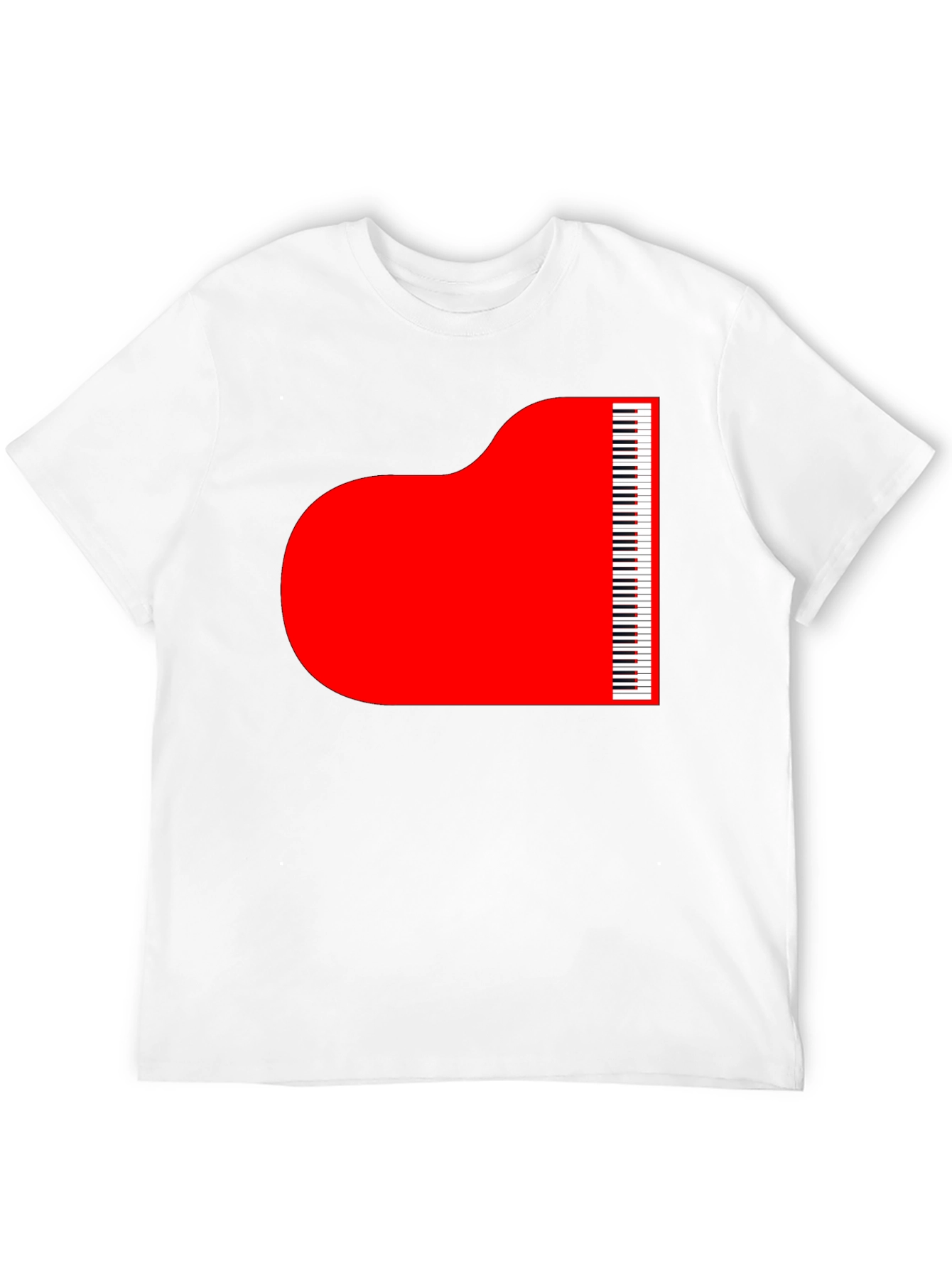 Grand Piano Graphic Tee - Stylish Music Lover T-Shirt