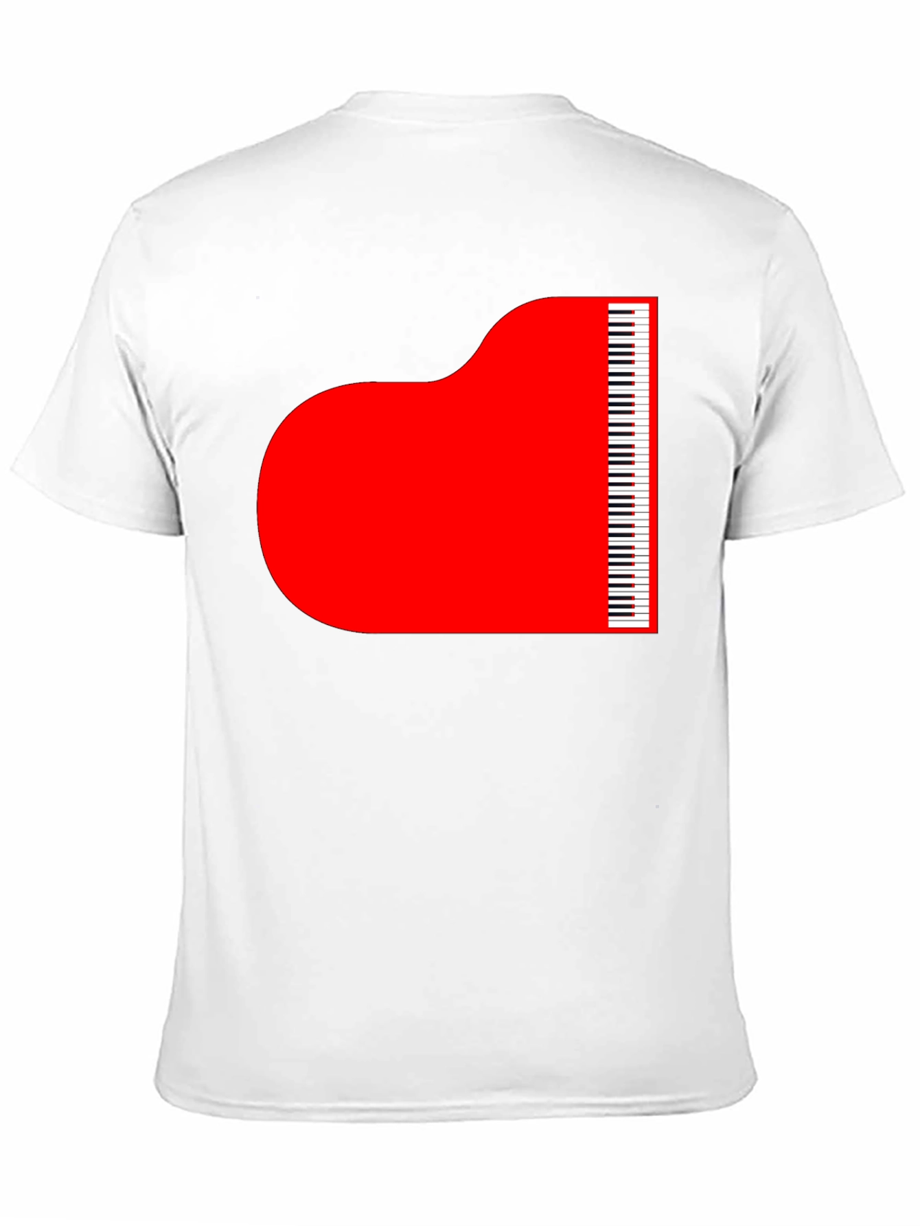 Grand Piano Graphic Tee - Stylish Music Lover T-Shirt