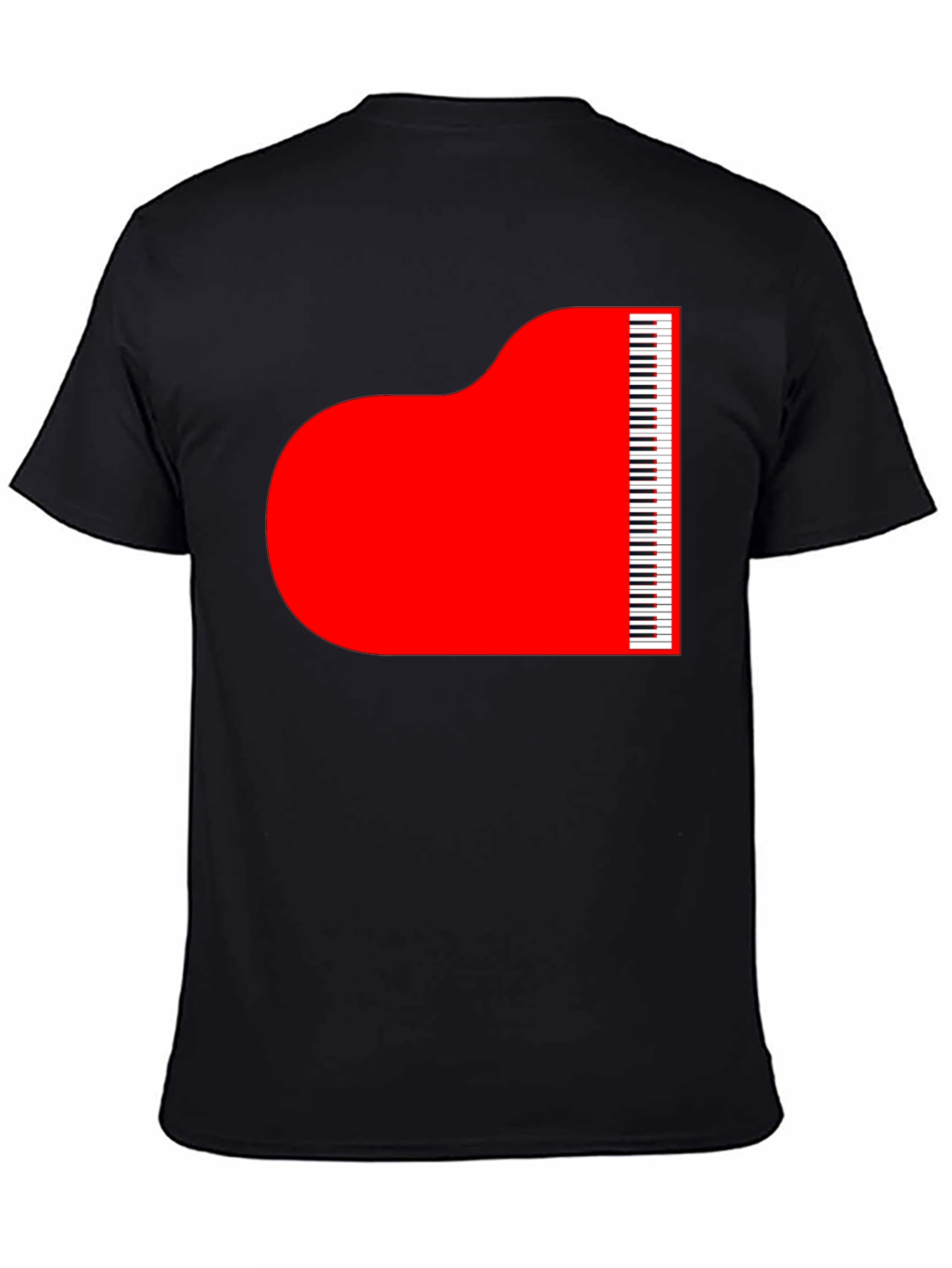 Grand Piano Graphic Tee - Stylish Music Lover T-Shirt