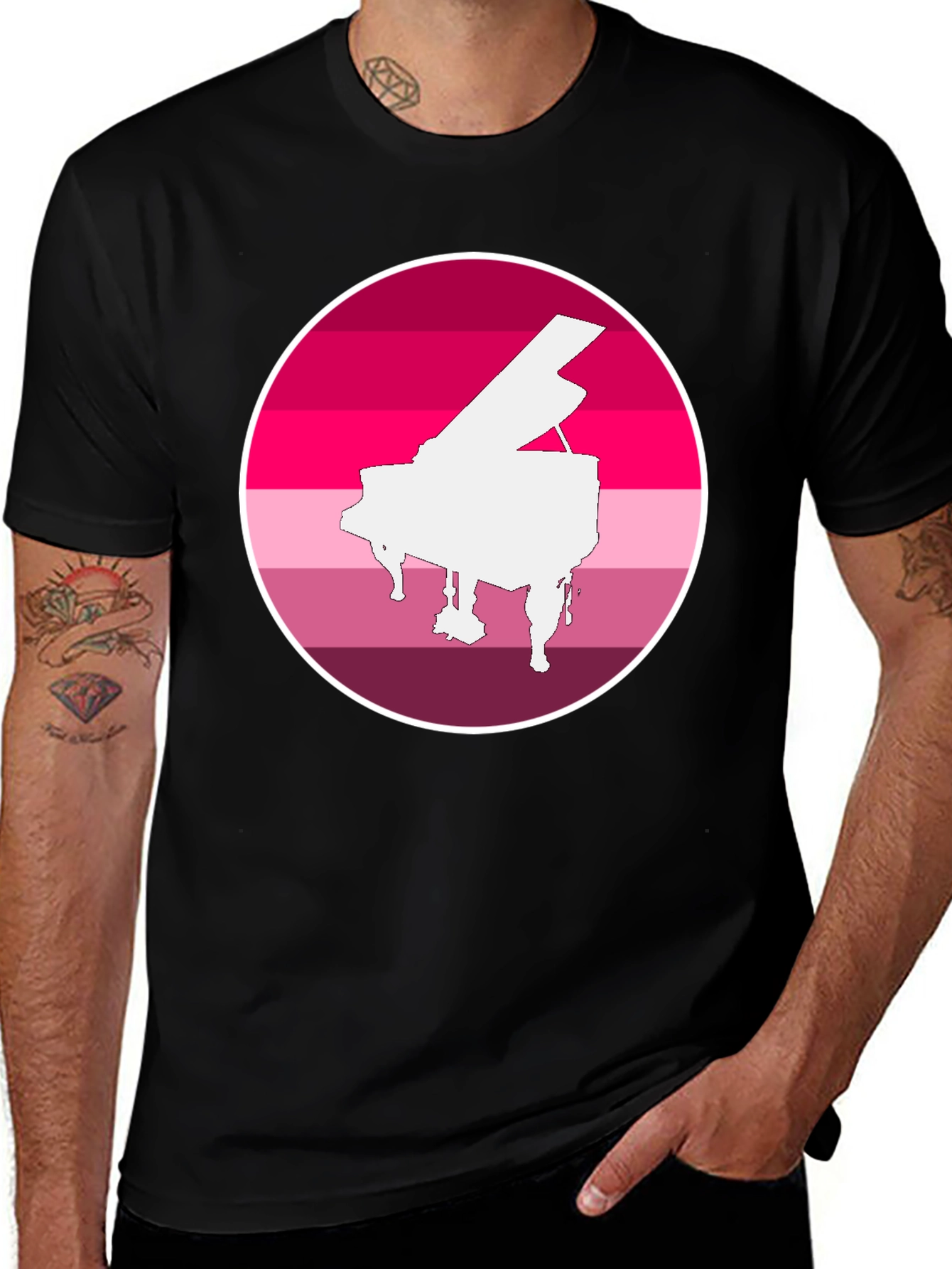 Piano Pride T-Shirt - Musical LGBTQ+ Tee