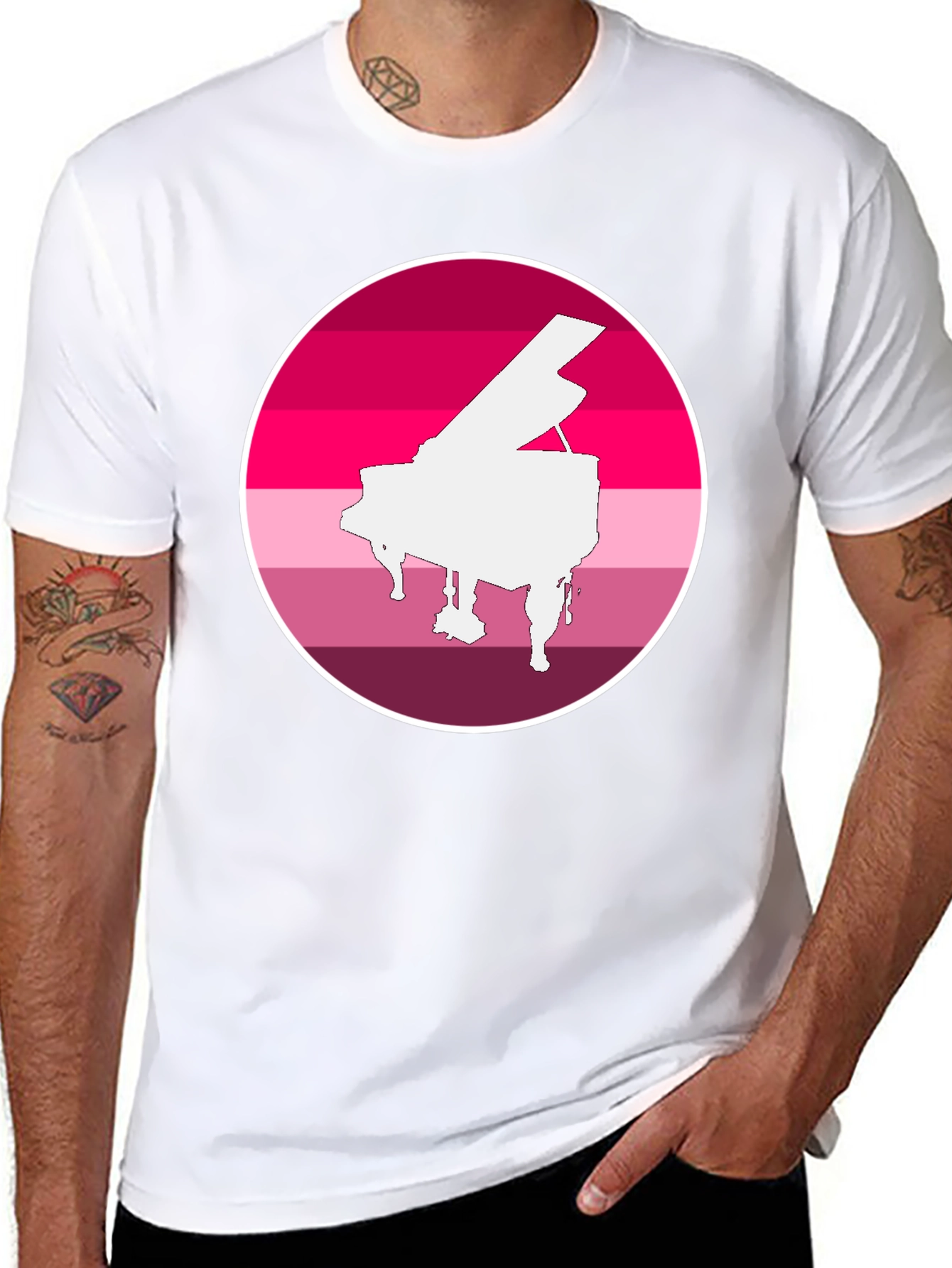 Piano Pride T-Shirt - Musical LGBTQ+ Tee