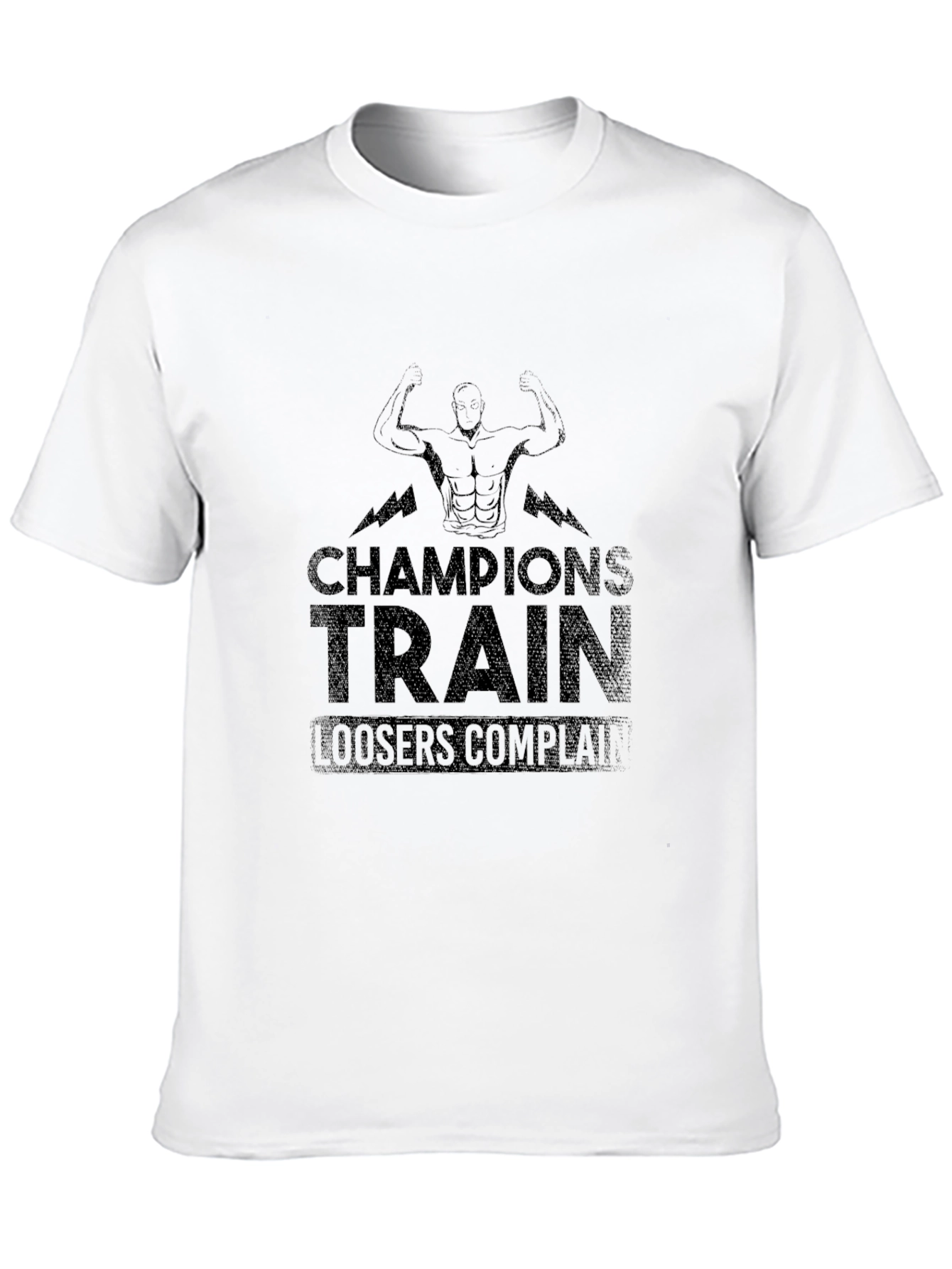 Champions Train Graphic T-Shirt - Bodybuilding Motivation