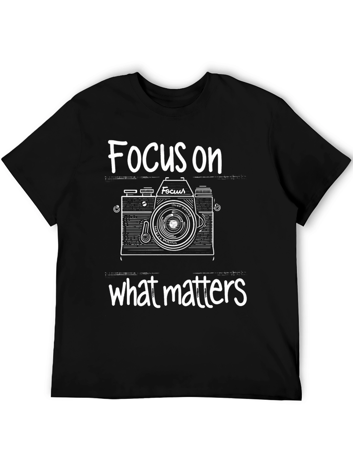 Focus on What Matters Camera Graphic T-Shirt