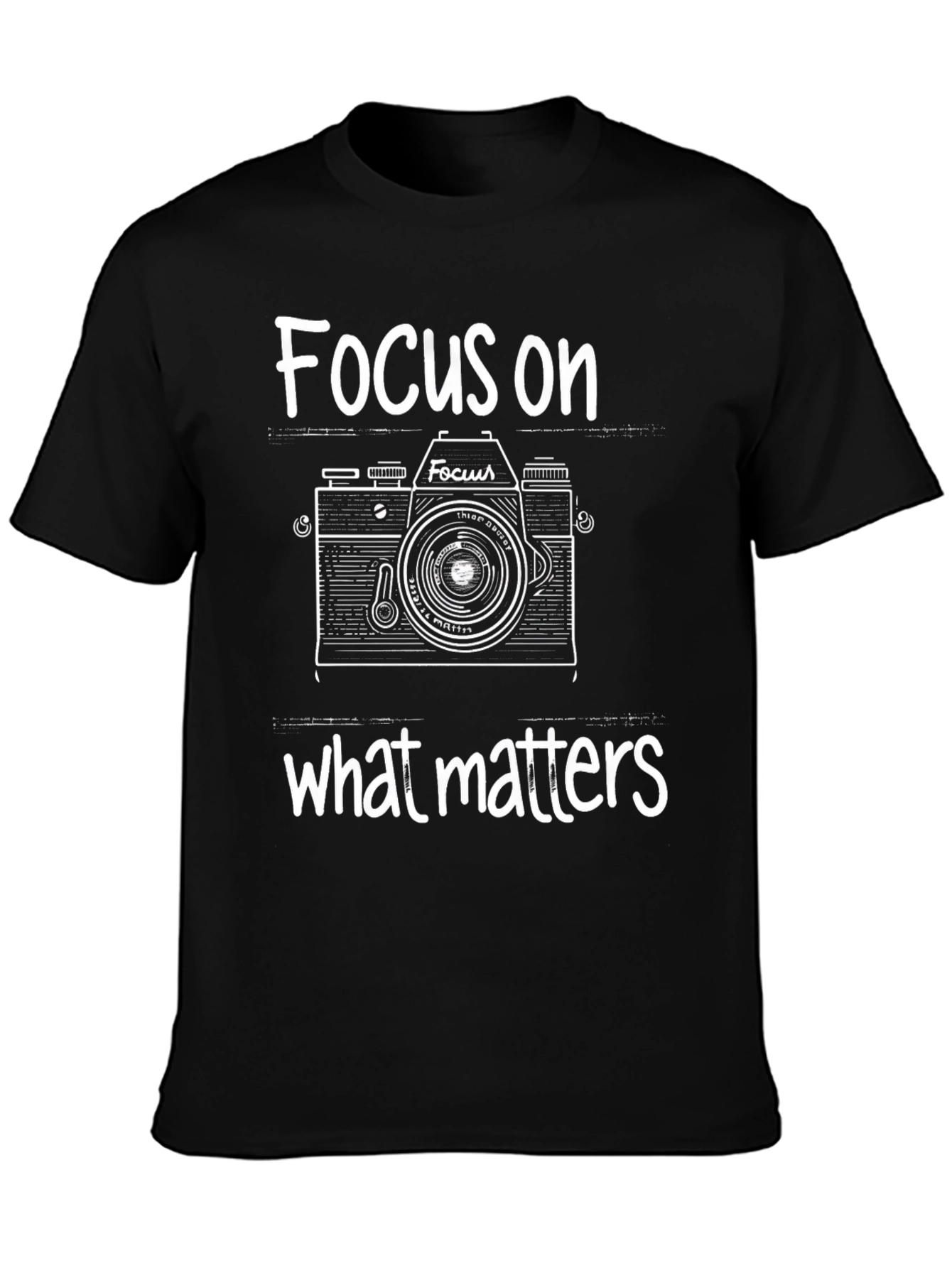 Focus on What Matters Camera Graphic T-Shirt