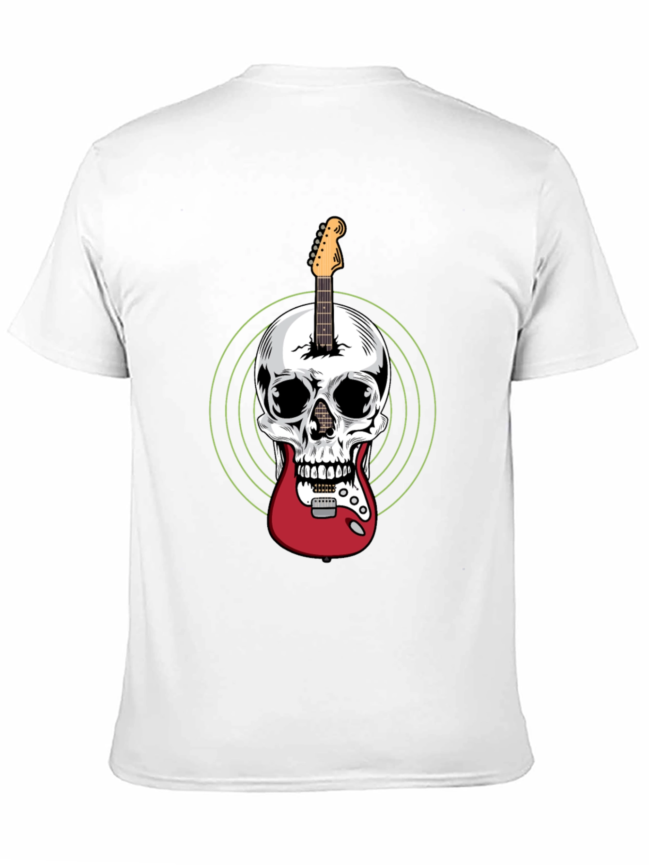 Skull Guitar T-Shirt - Rock Music Tee