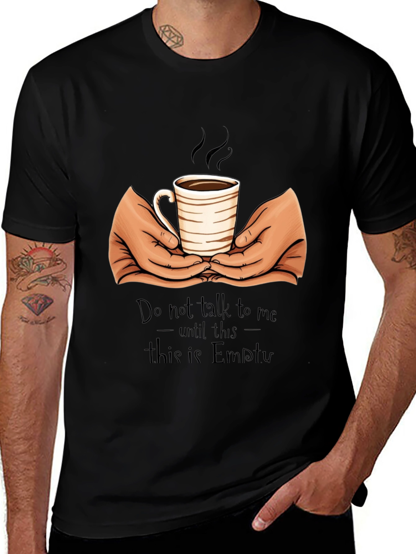 Coffee Lover T-Shirt - Do Not Talk Until Empty