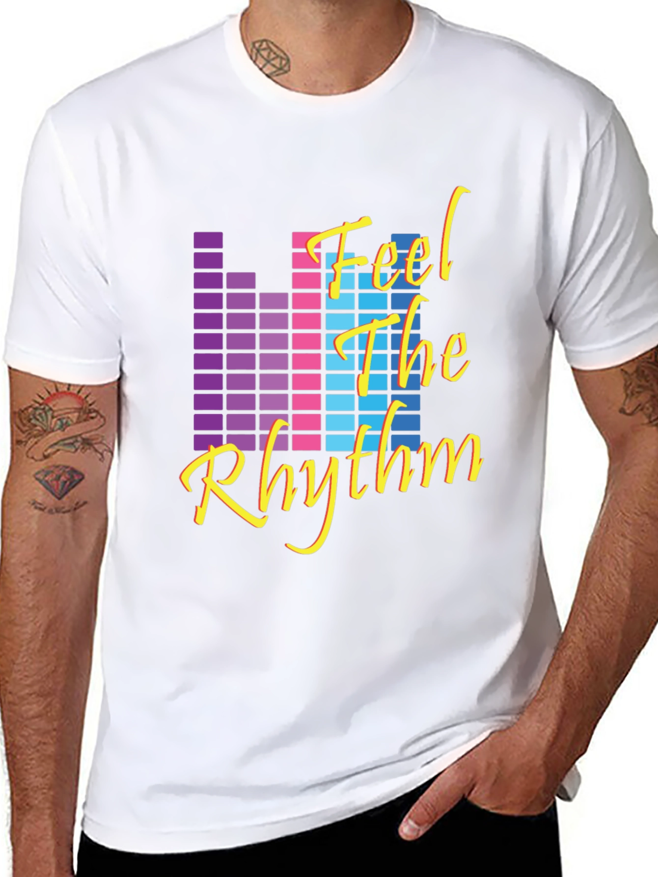 Retro Feel The Rhythm Graphic Tee