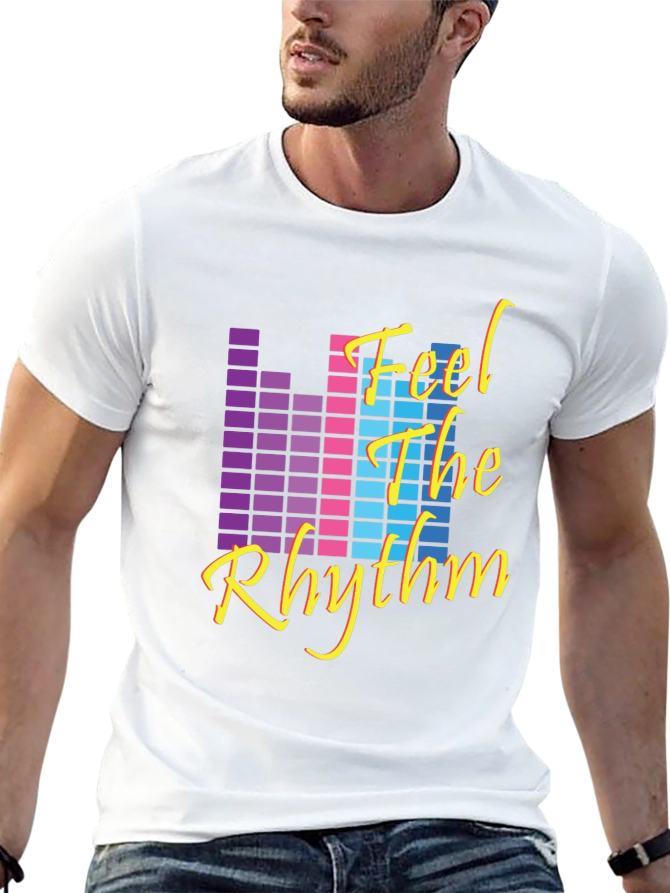 Retro Feel The Rhythm Graphic Tee
