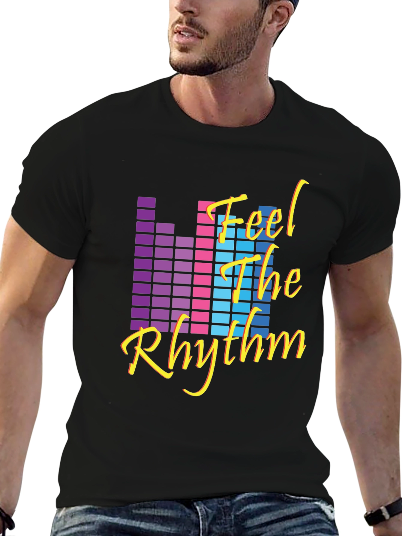 Retro Feel The Rhythm Graphic Tee