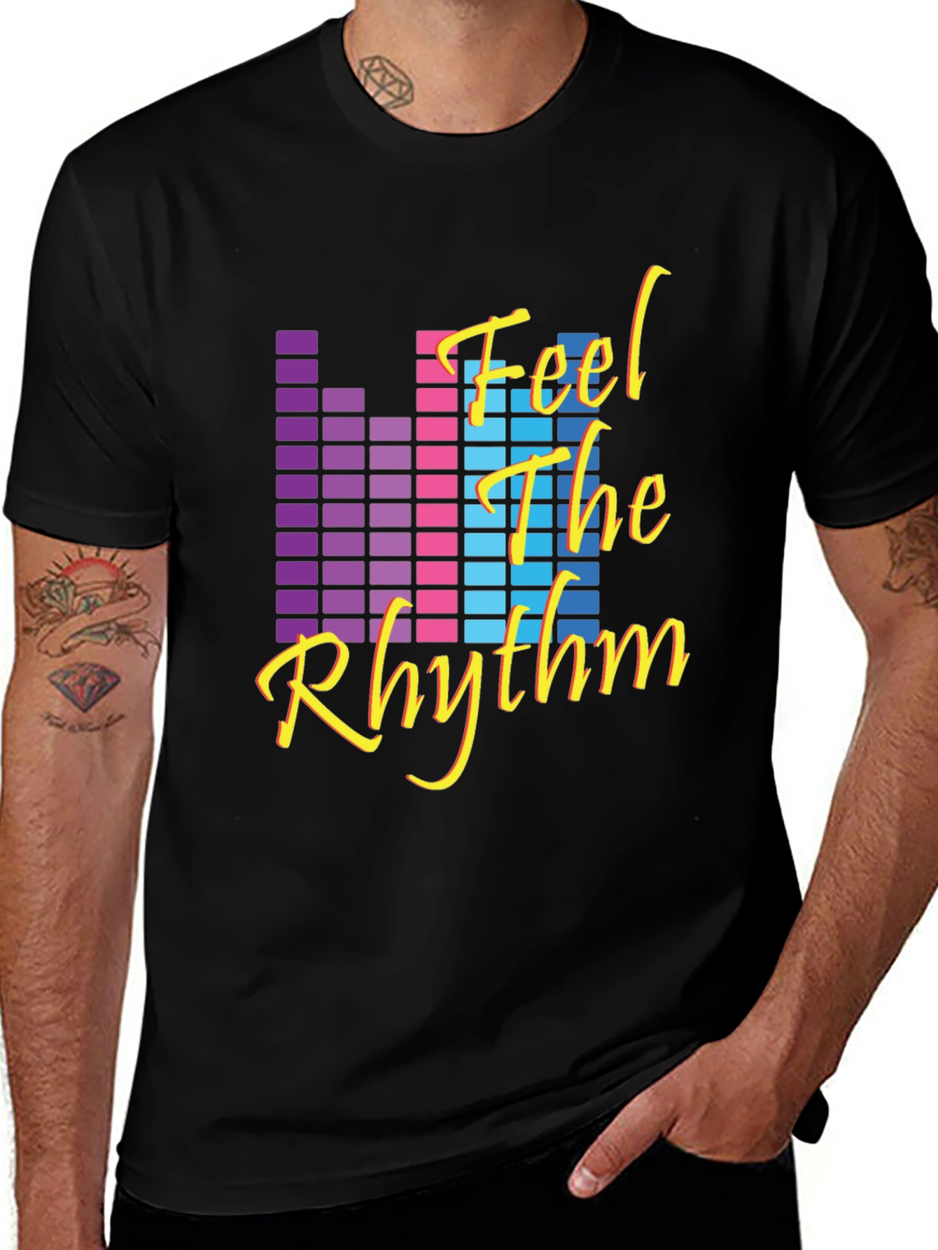 Retro Feel The Rhythm Graphic Tee