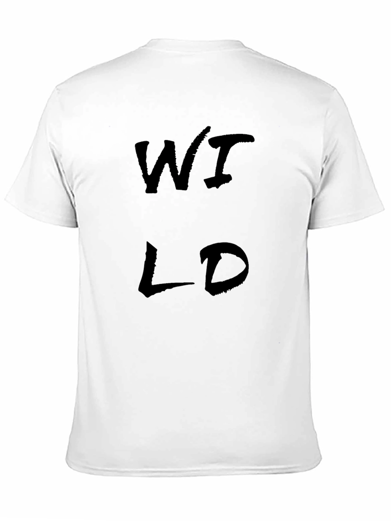 Wild Graphic Tee - Black Cotton Blend