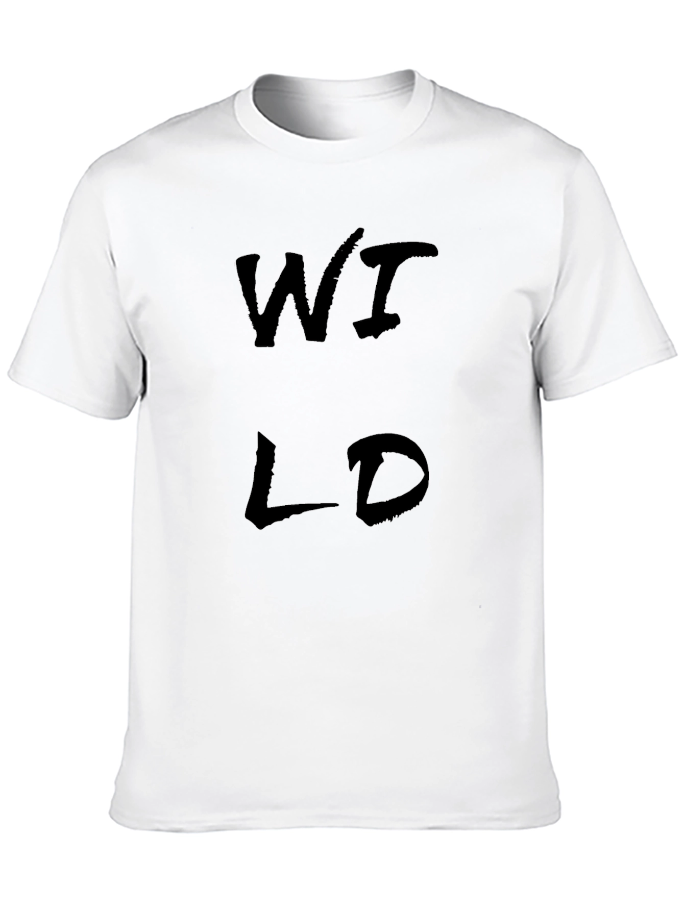 Wild Graphic Tee - Black Cotton Blend