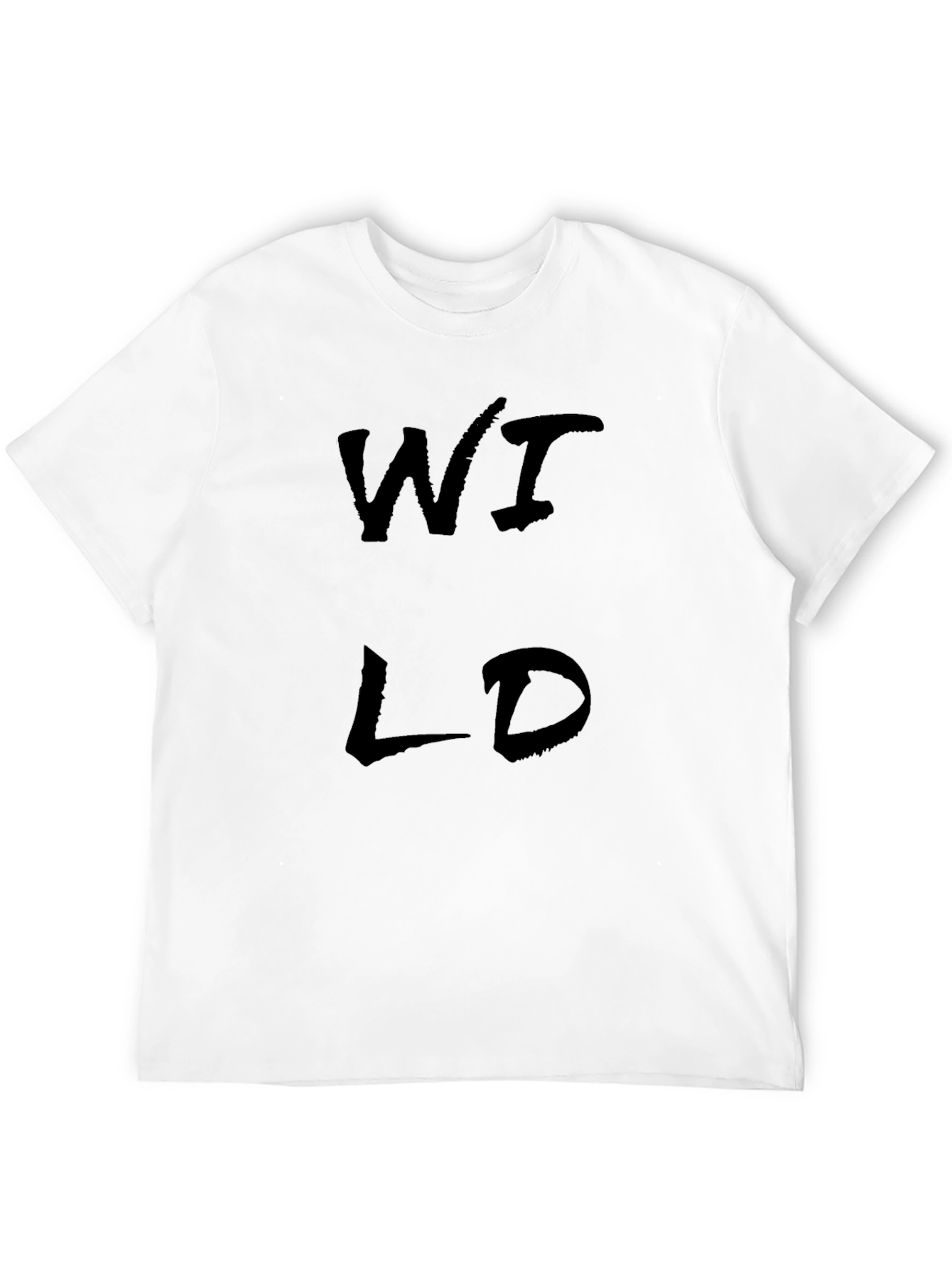 Wild Graphic Tee - Black Cotton Blend