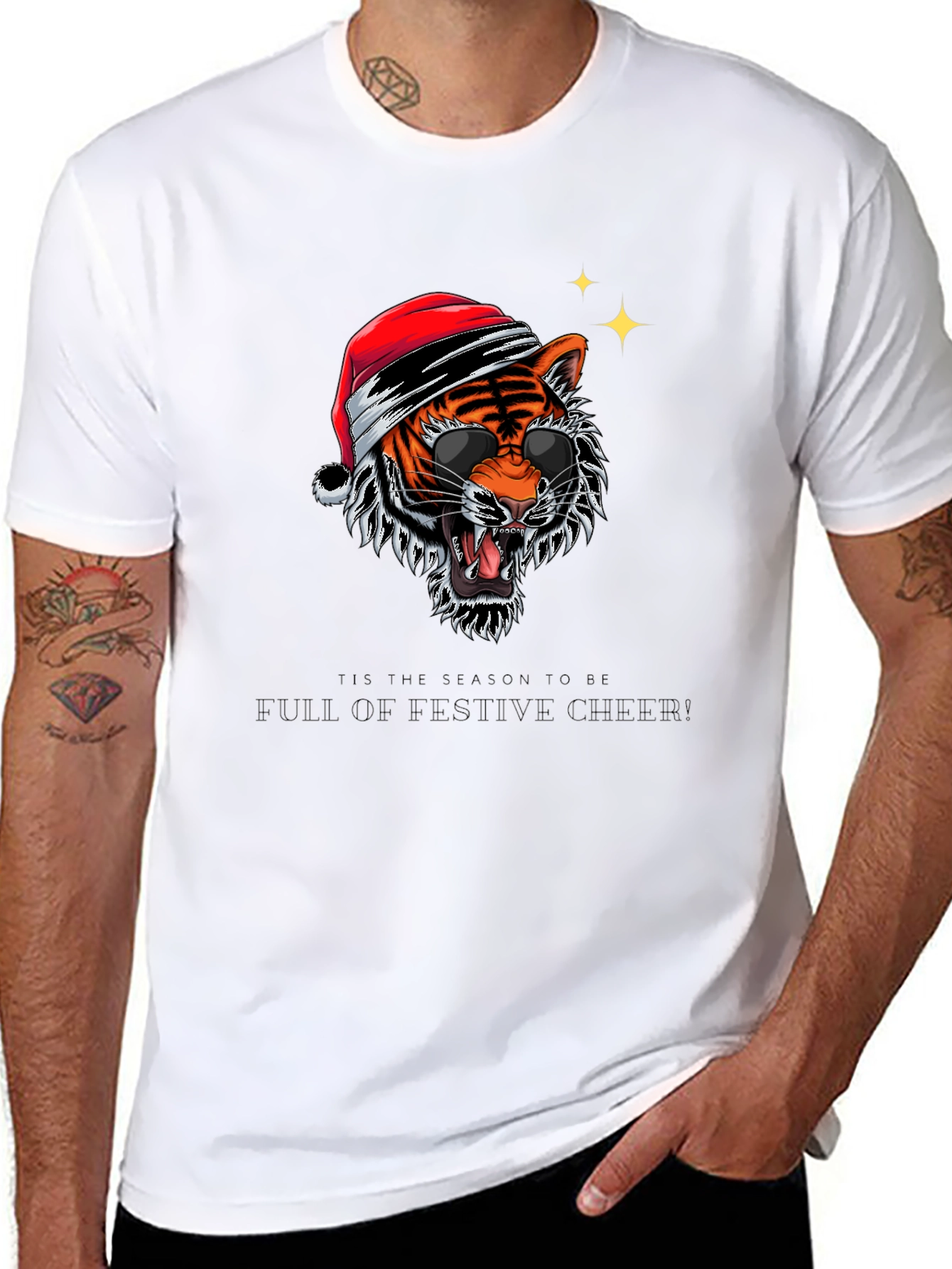 Festive Tiger Graphic Tee