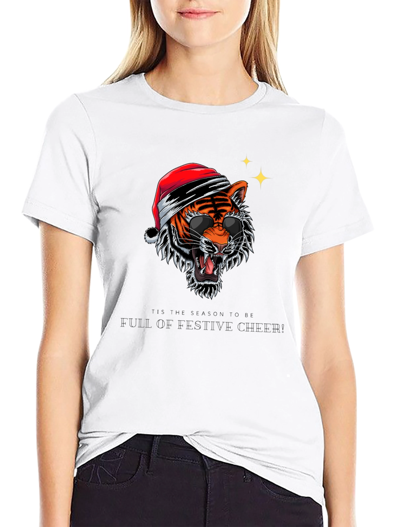 Festive Tiger Graphic Tee