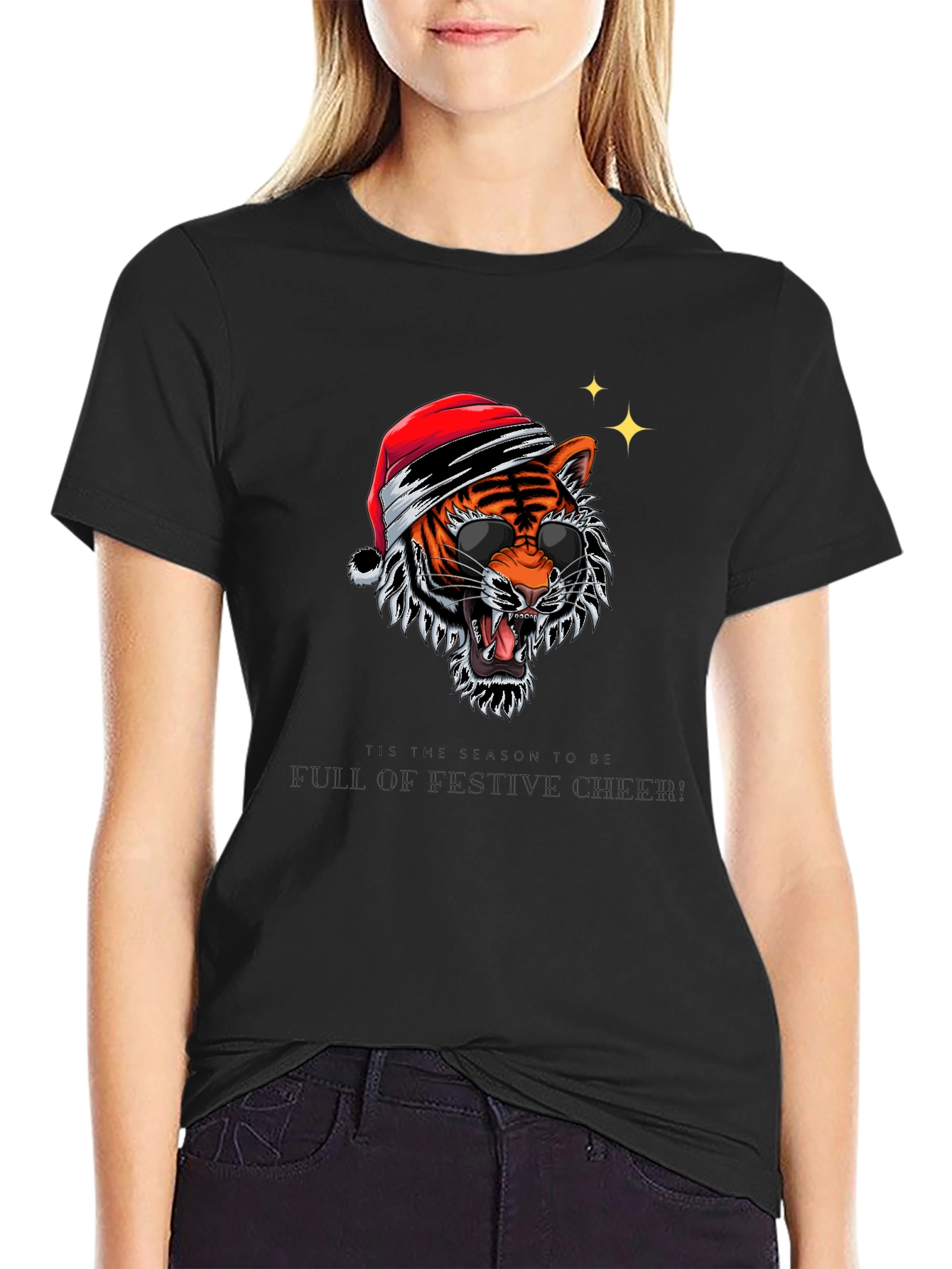 Festive Tiger Graphic Tee