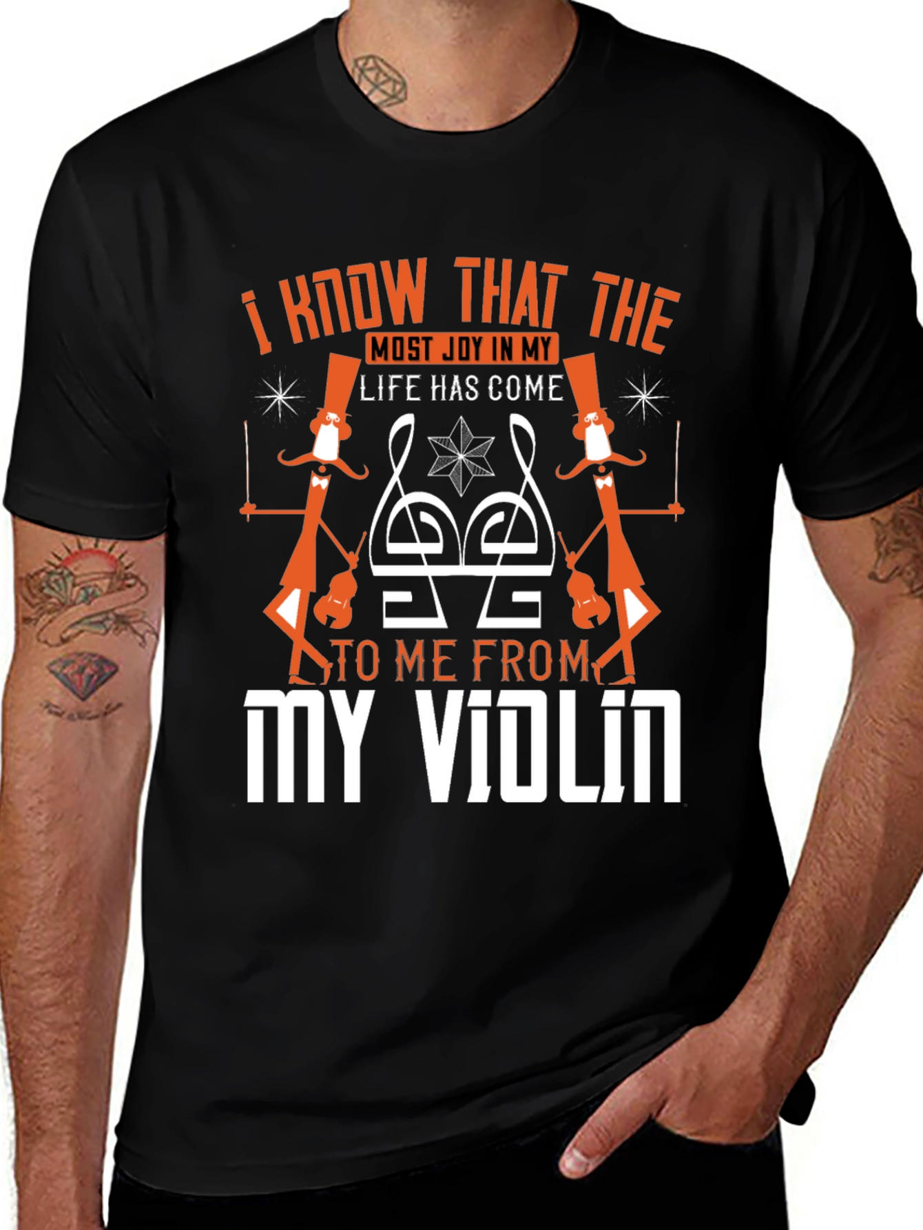Violin Music Lover Graphic Tee