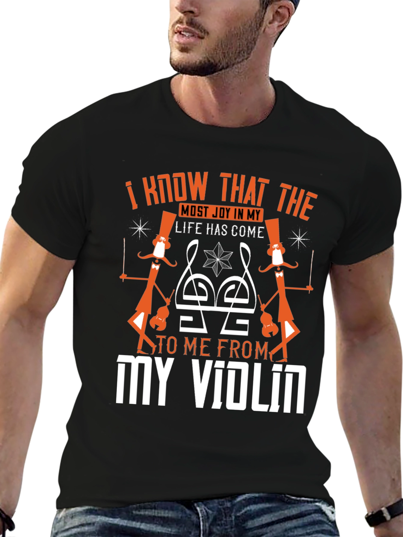 Violin Music Lover Graphic Tee