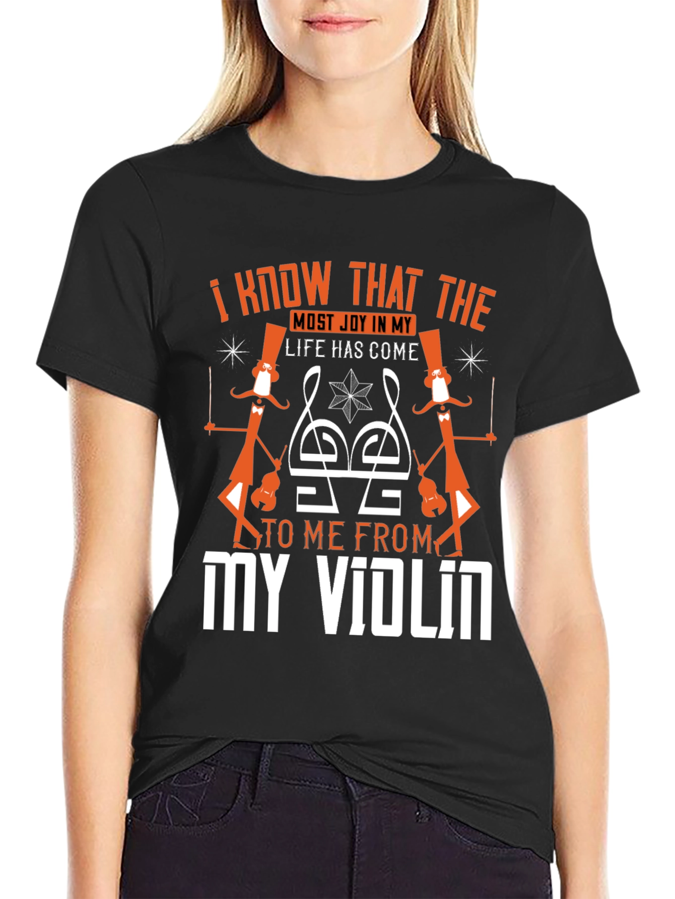 Violin Music Lover Graphic Tee