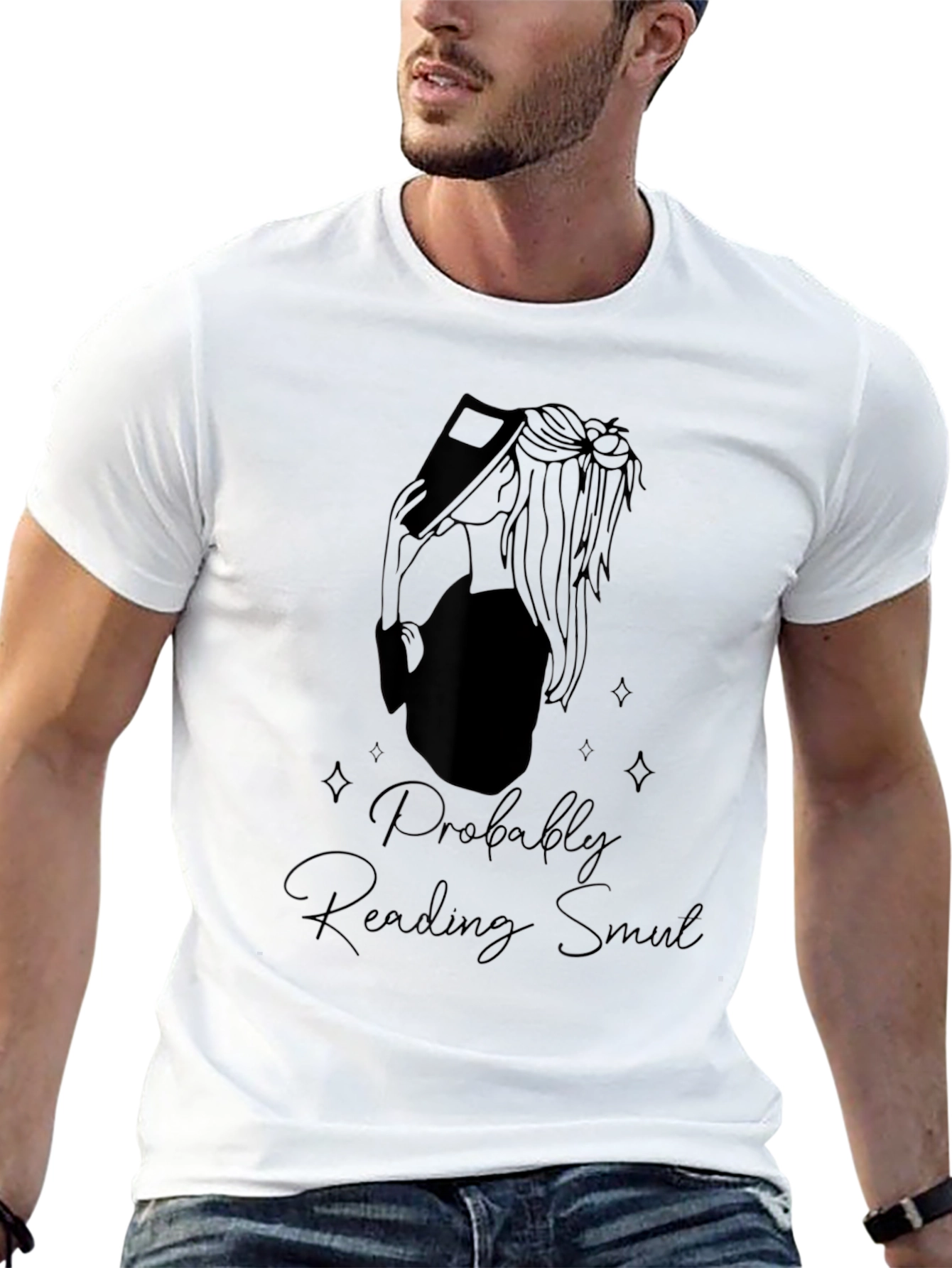 Reading Smut T-Shirt - Black Crew Neck