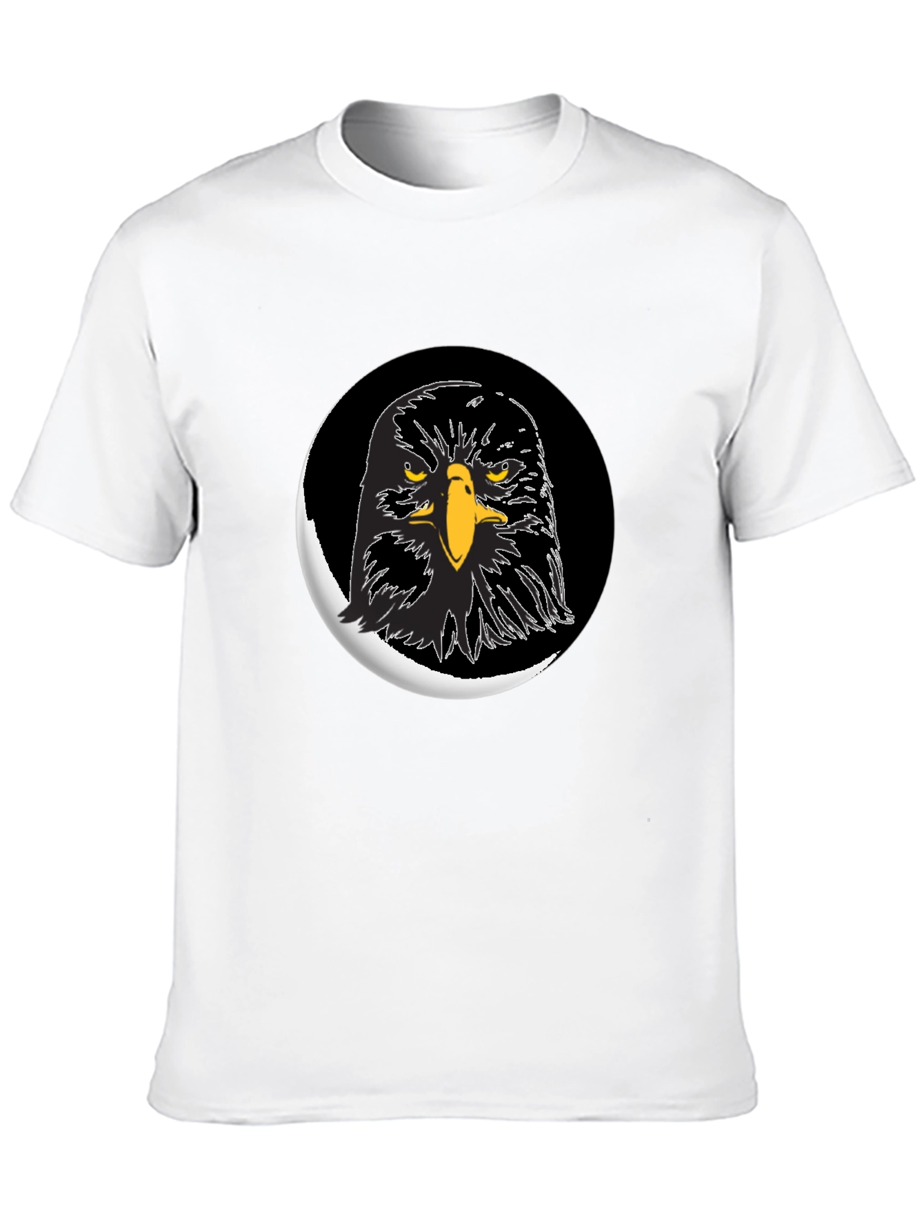 Eagle Graphic Print Black T-Shirt for Men