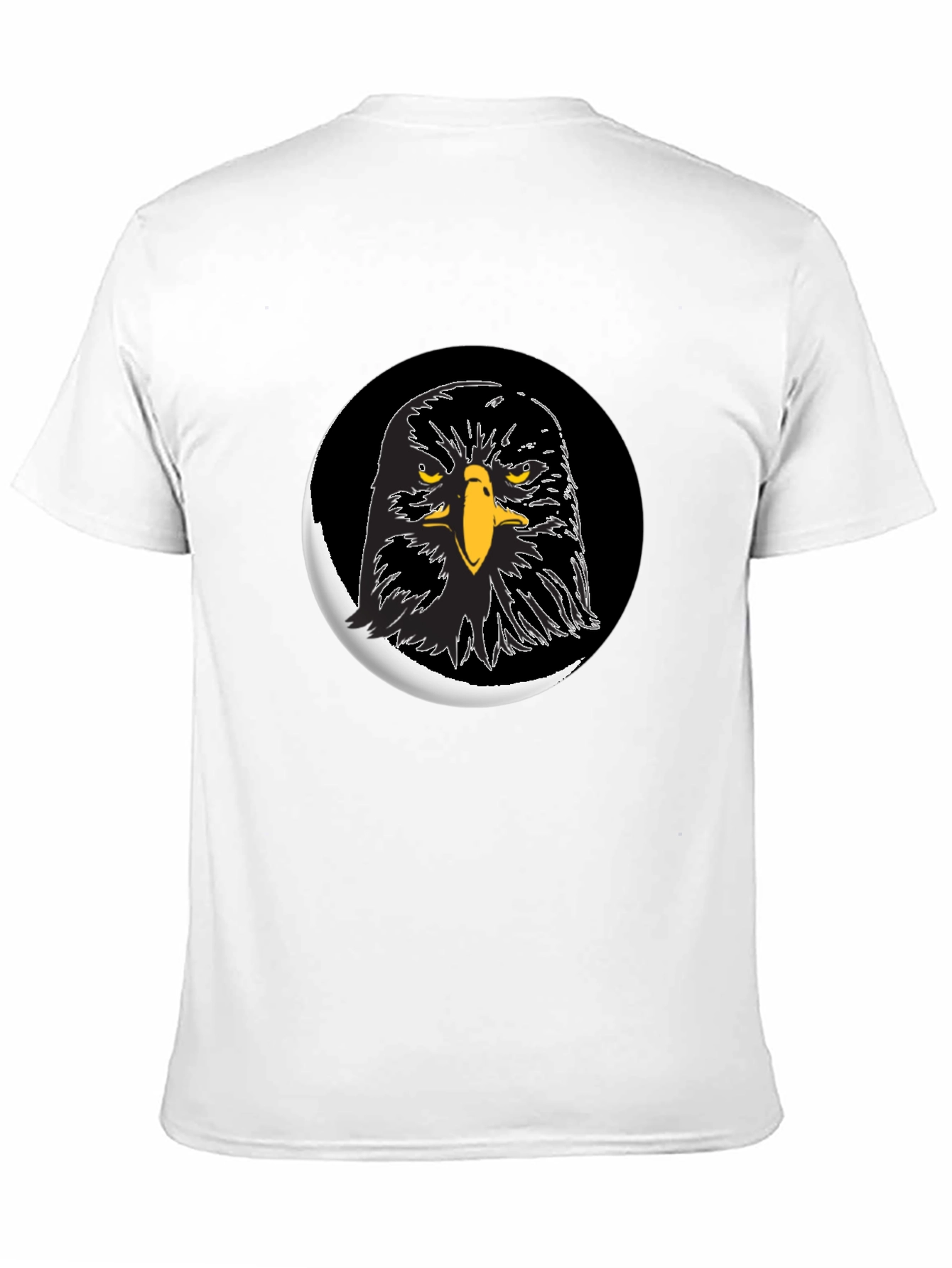 Eagle Graphic Print Black T-Shirt for Men