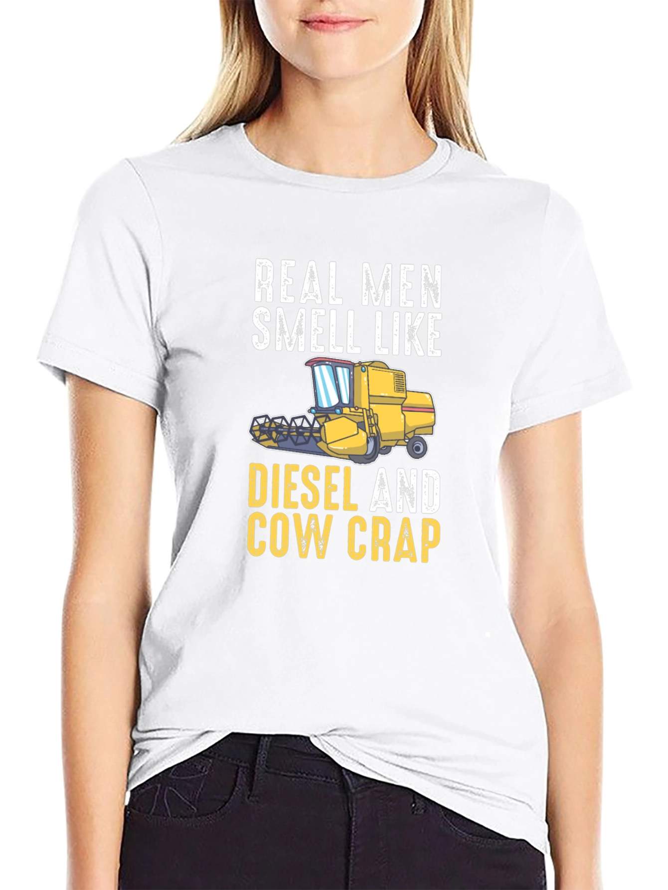 Real Men Smell Like Diesel And Cow Crap T-Shirt