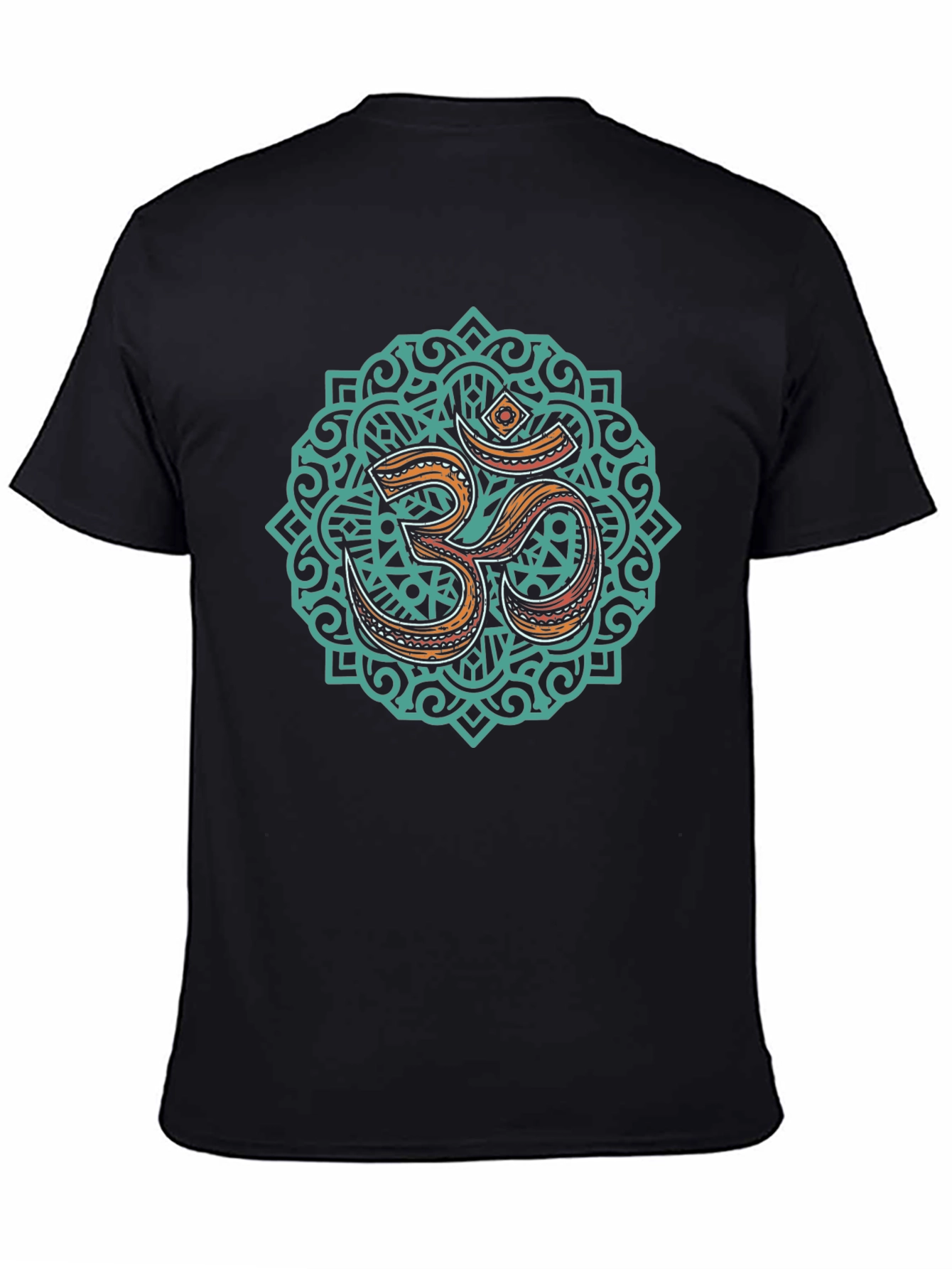 Om Mandala Graphic Black T-Shirt