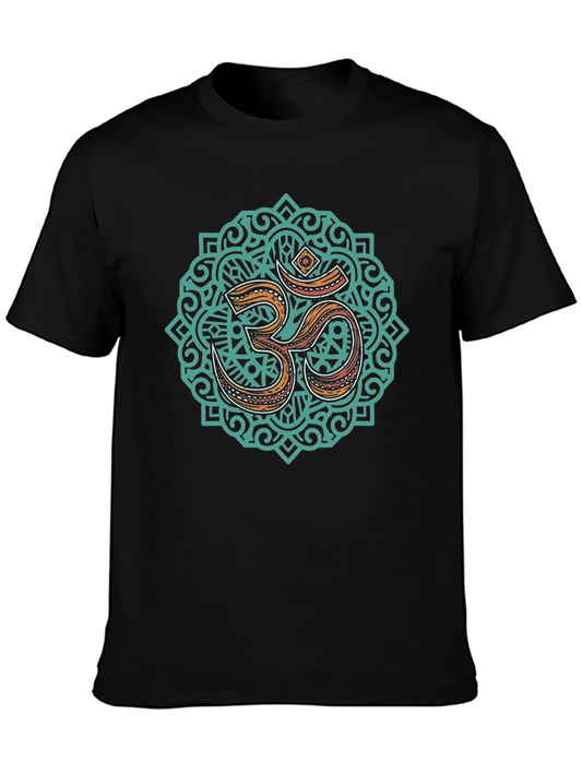 Om Mandala Graphic Black T-Shirt