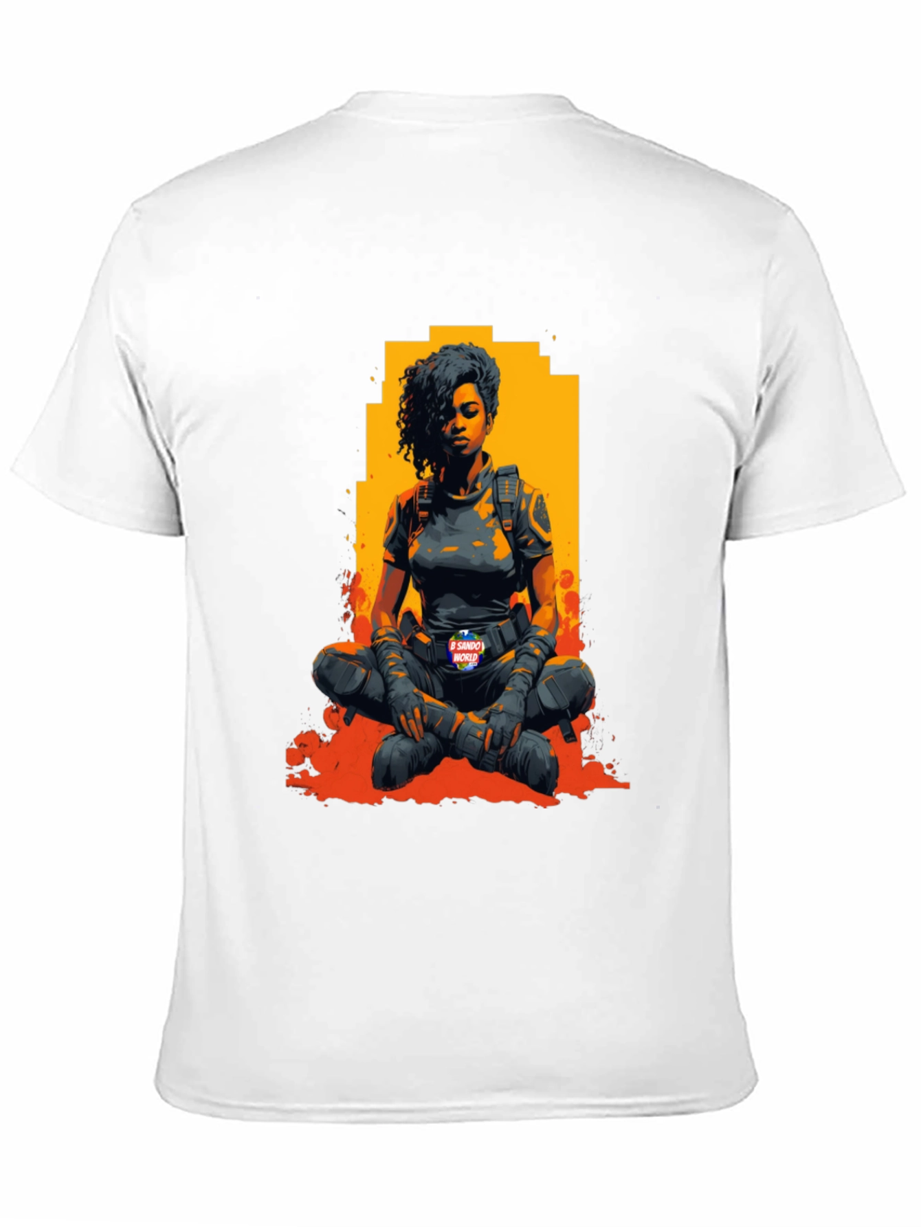 Woman Warrior Graphic T-Shirt - Black