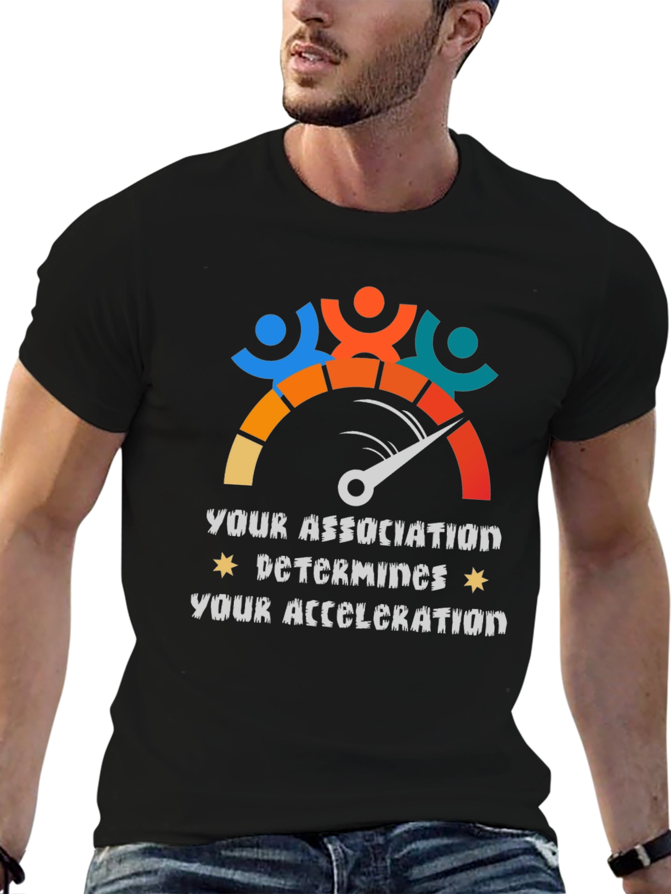 Association Determines Acceleration Graphic Tee