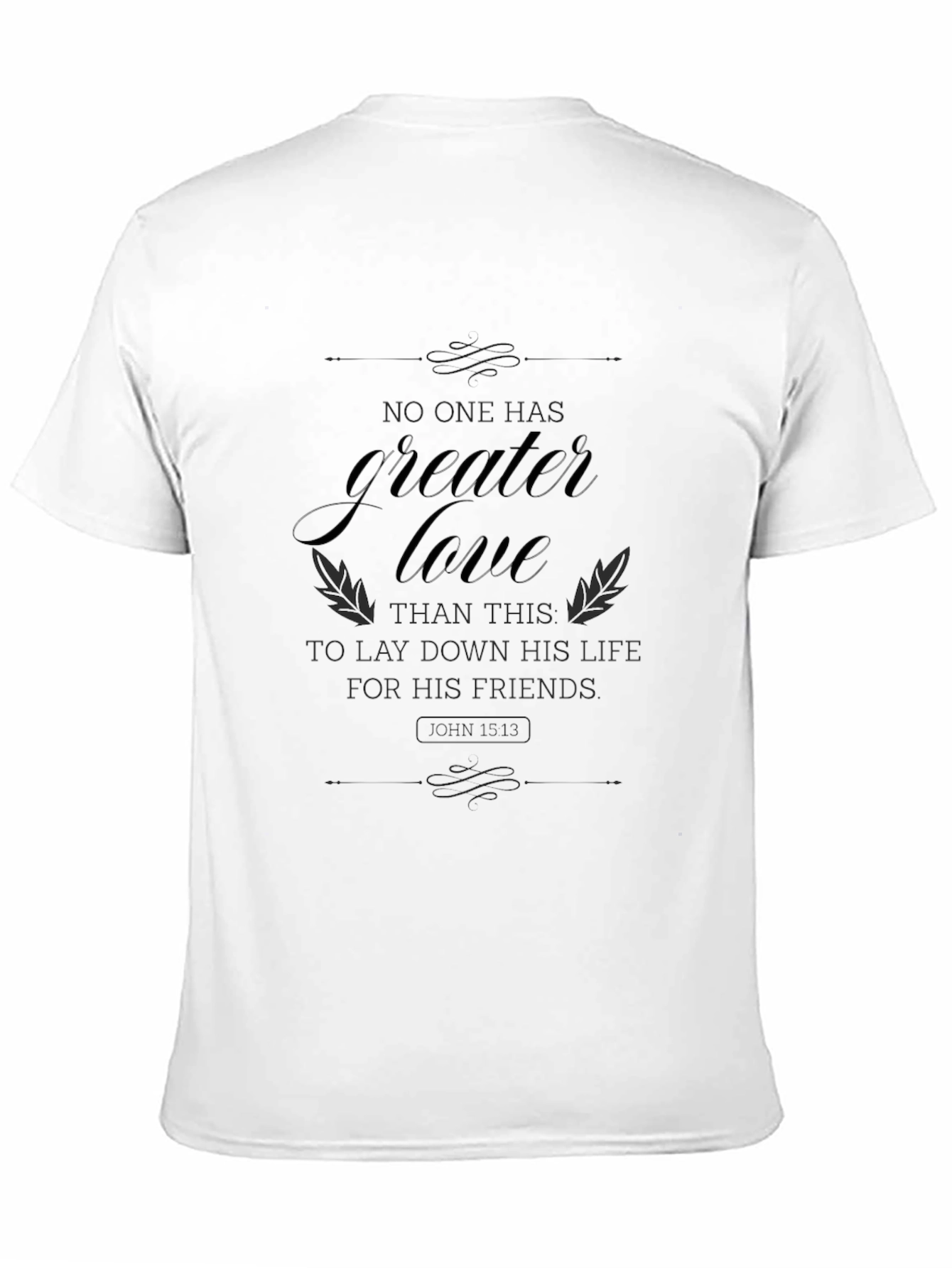 Greater Love Graphic Tee - Black