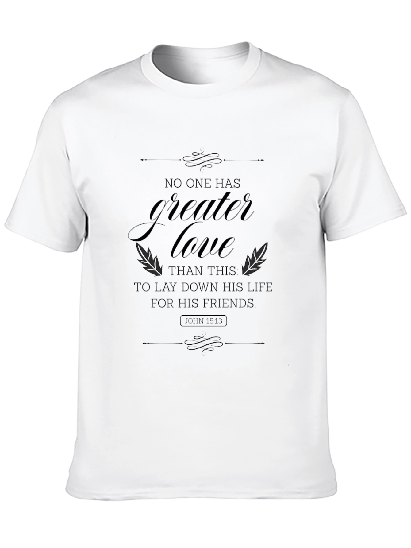 Greater Love Graphic Tee - Black