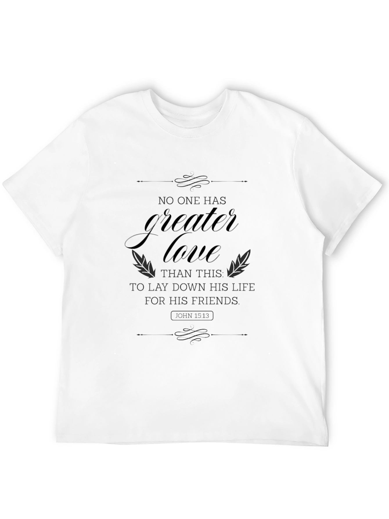 Greater Love Graphic Tee - Black