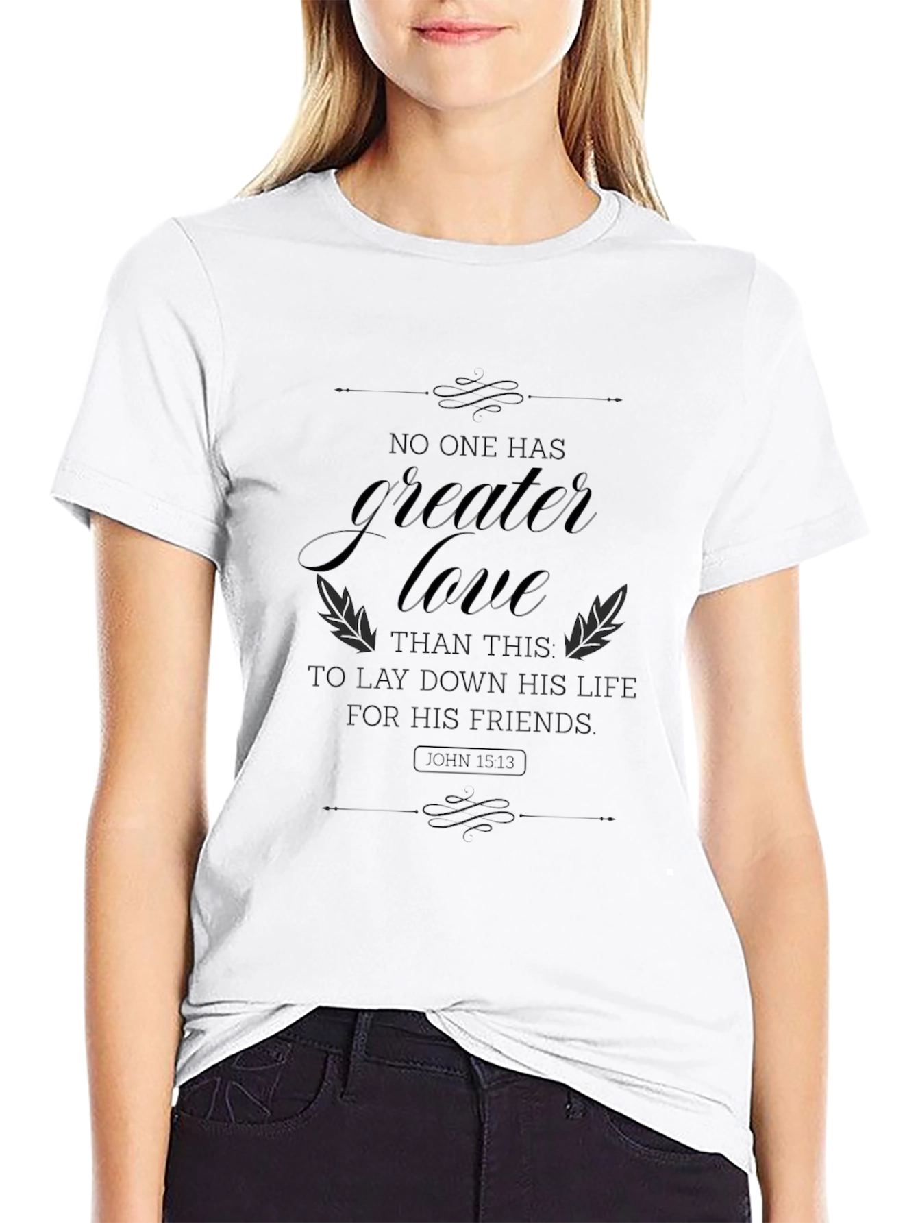Greater Love Graphic Tee - Black