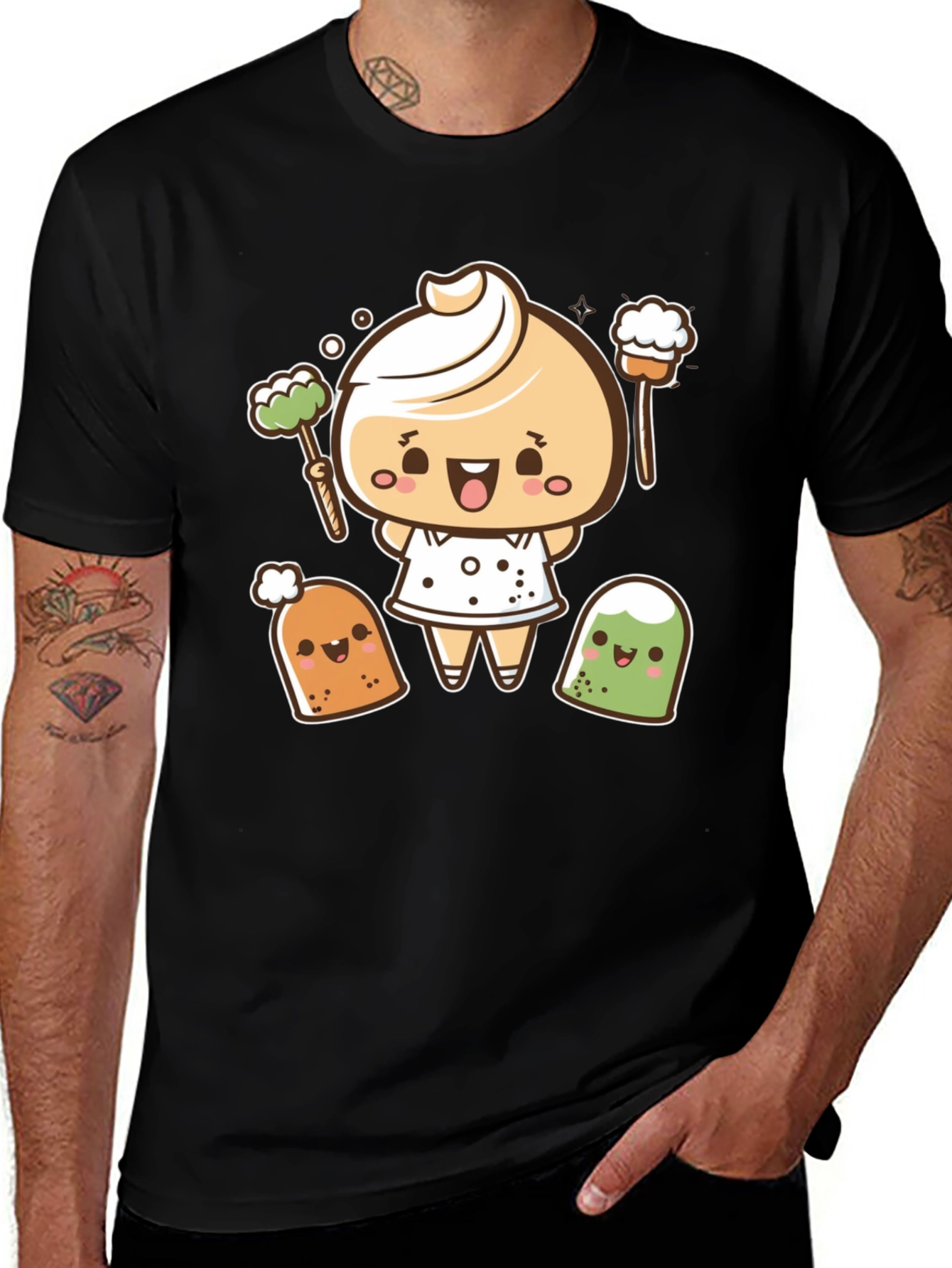 Cute Dumpling Cartoon T-Shirt