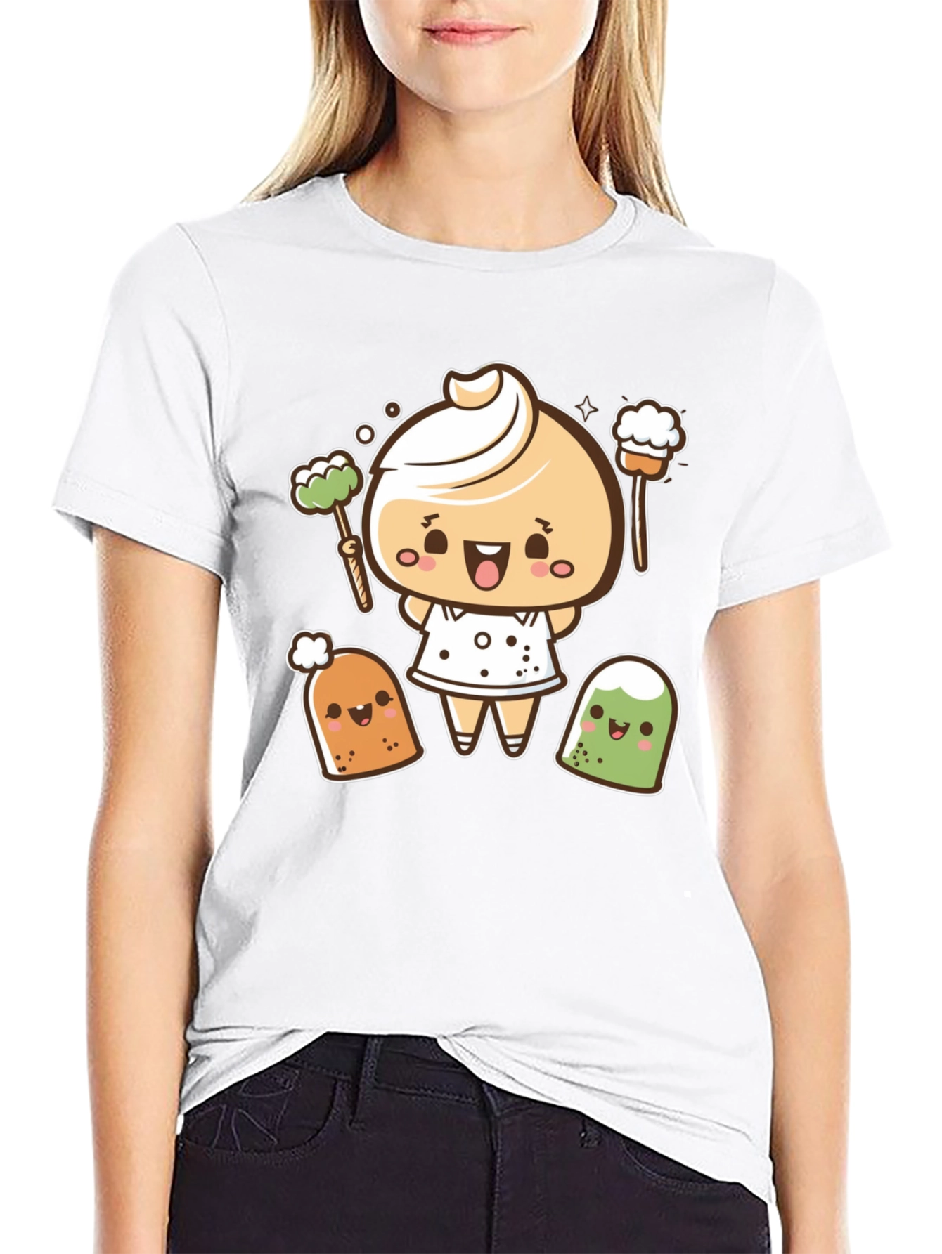 Cute Dumpling Cartoon T-Shirt
