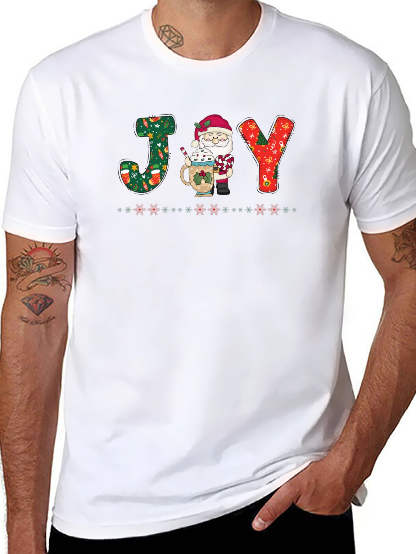 Festive Santa JOY T-Shirt