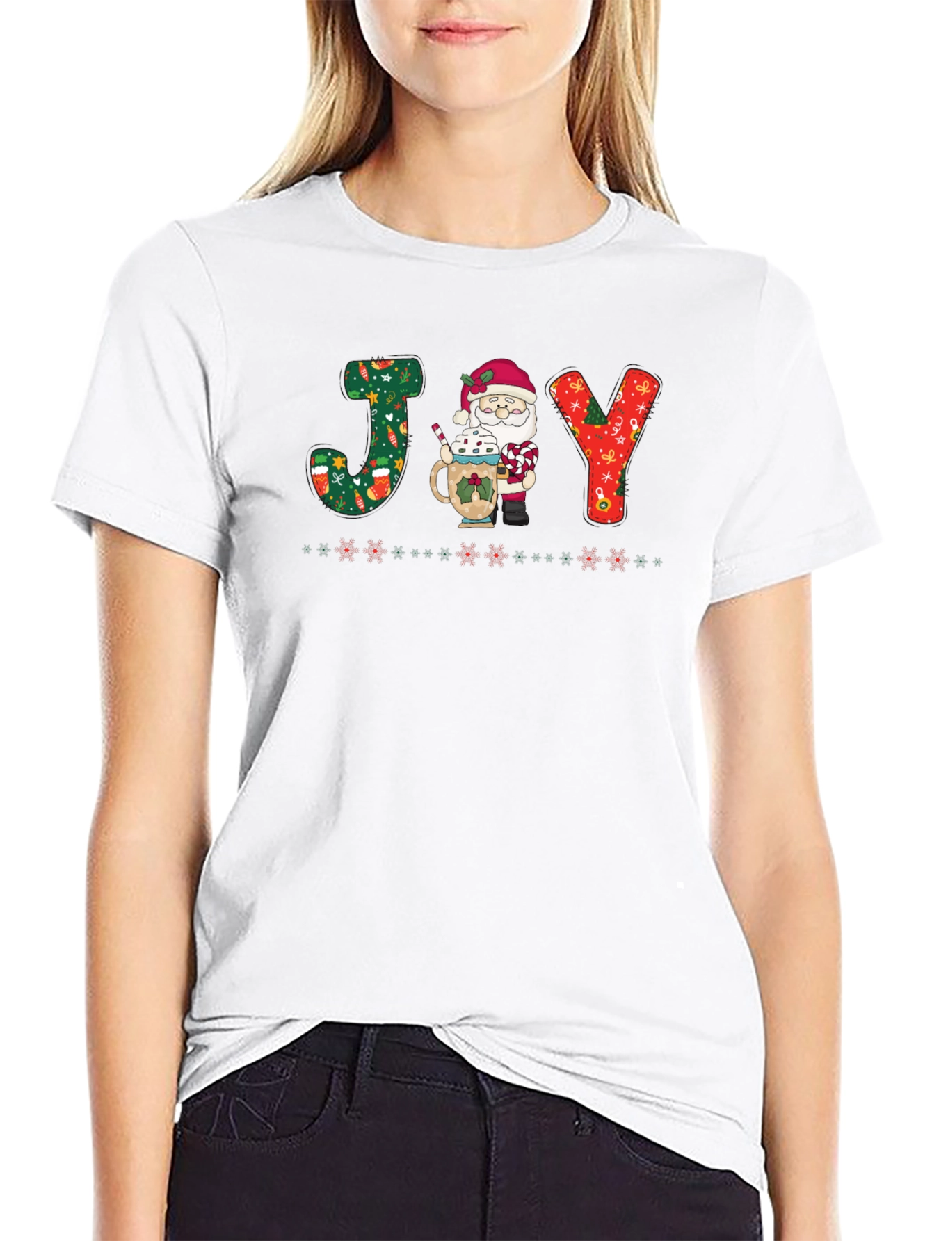 Festive Santa JOY T-Shirt