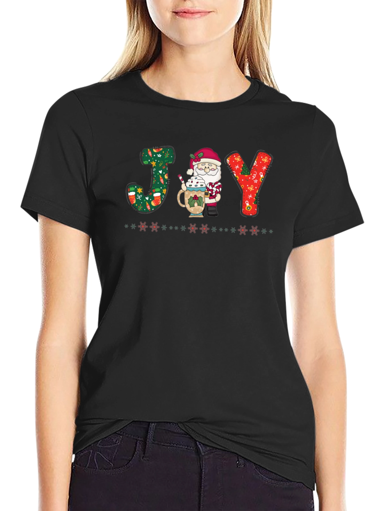 Festive Santa JOY T-Shirt