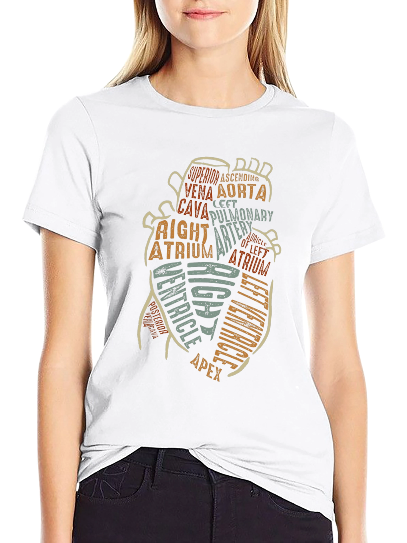 Anatomy Heart T-Shirt - Medical Science Tee