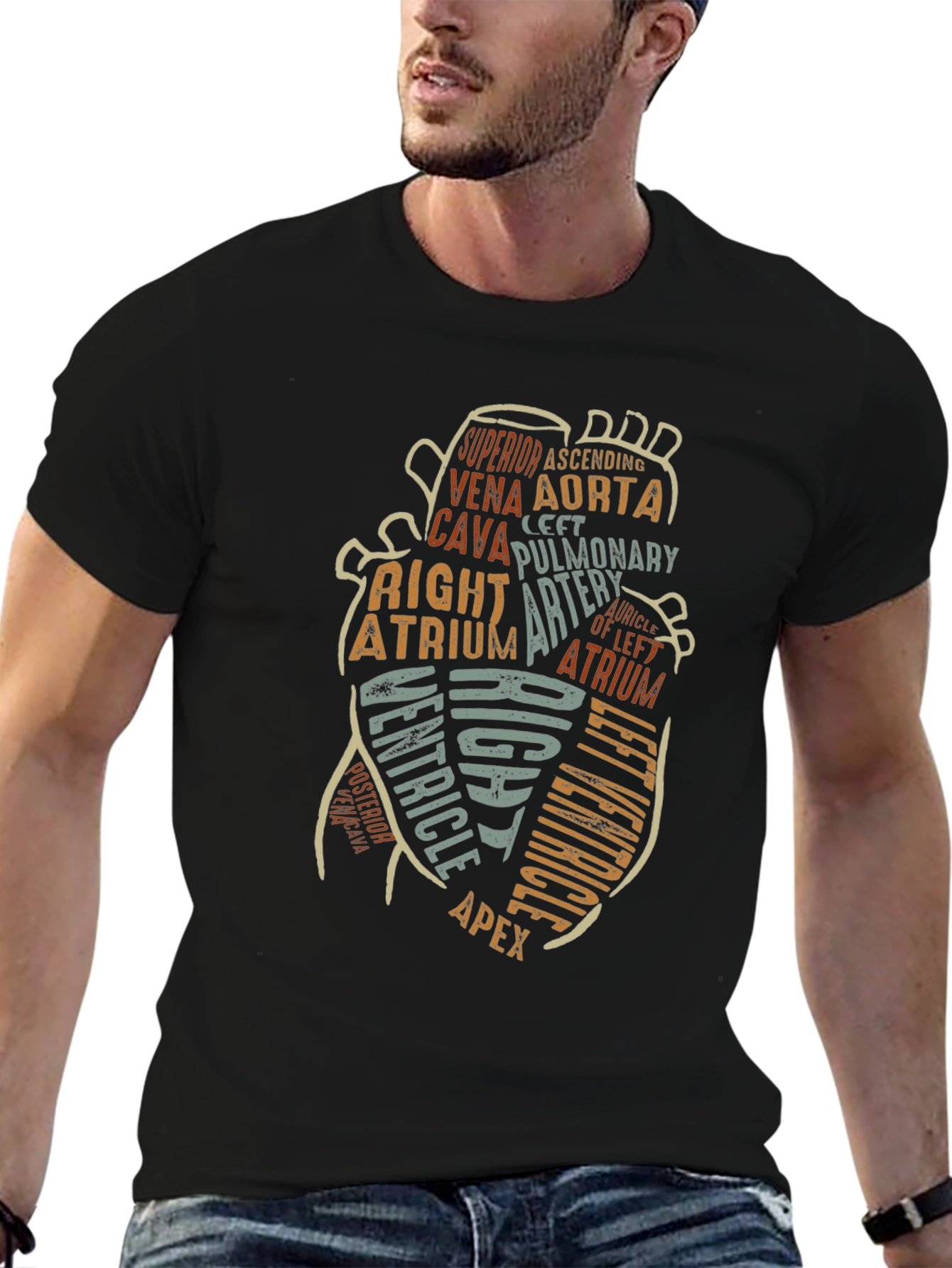 Anatomy Heart T-Shirt - Medical Science Tee