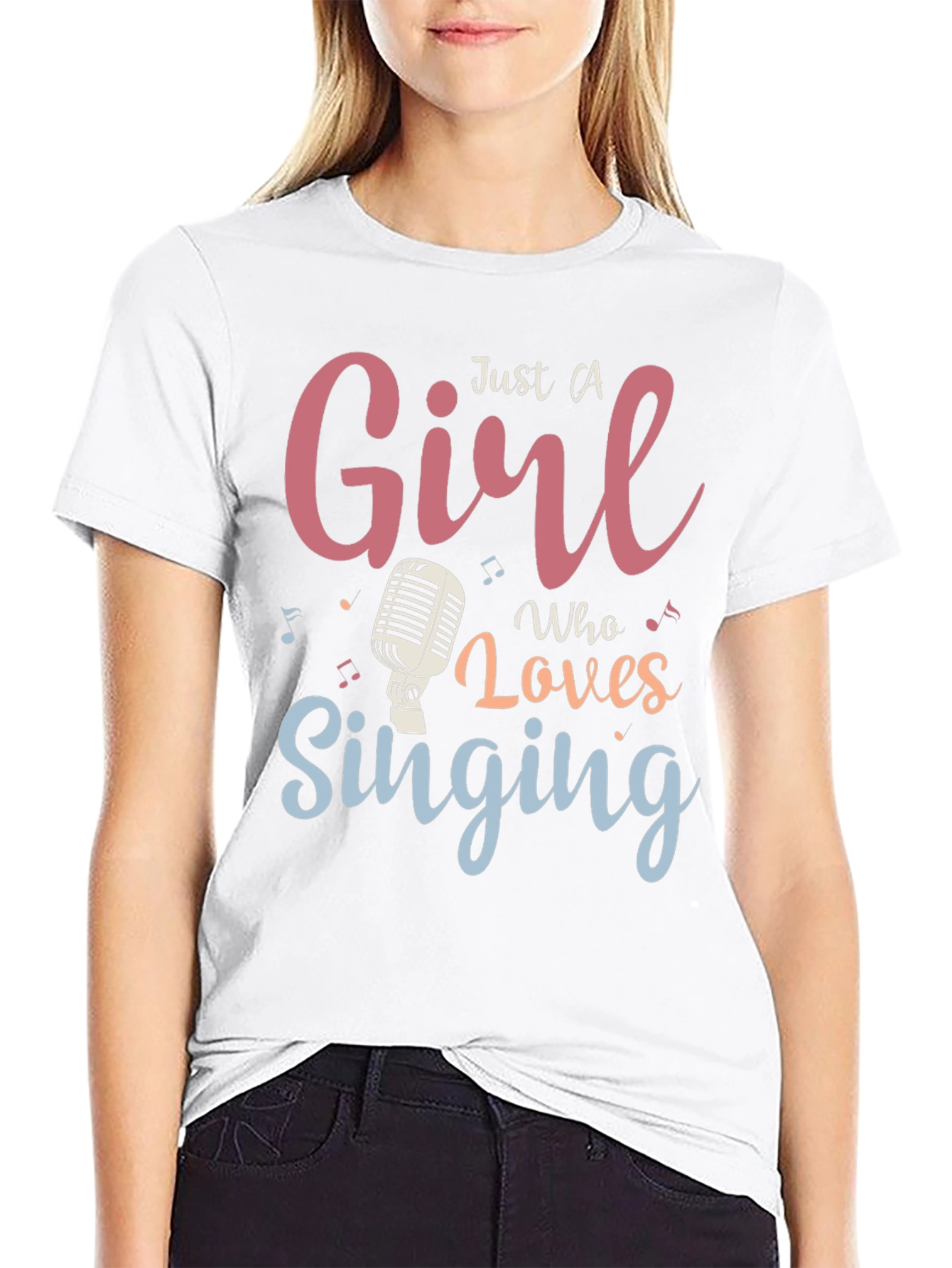 Girl Who Loves Singing T-Shirt