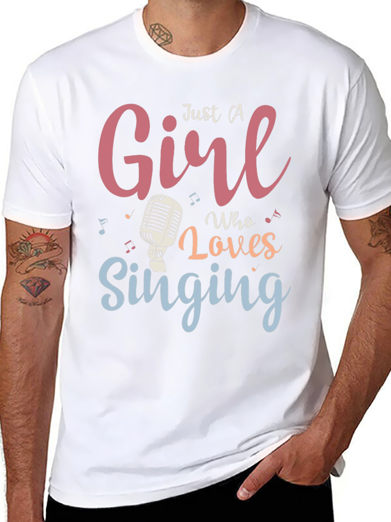 Girl Who Loves Singing T-Shirt