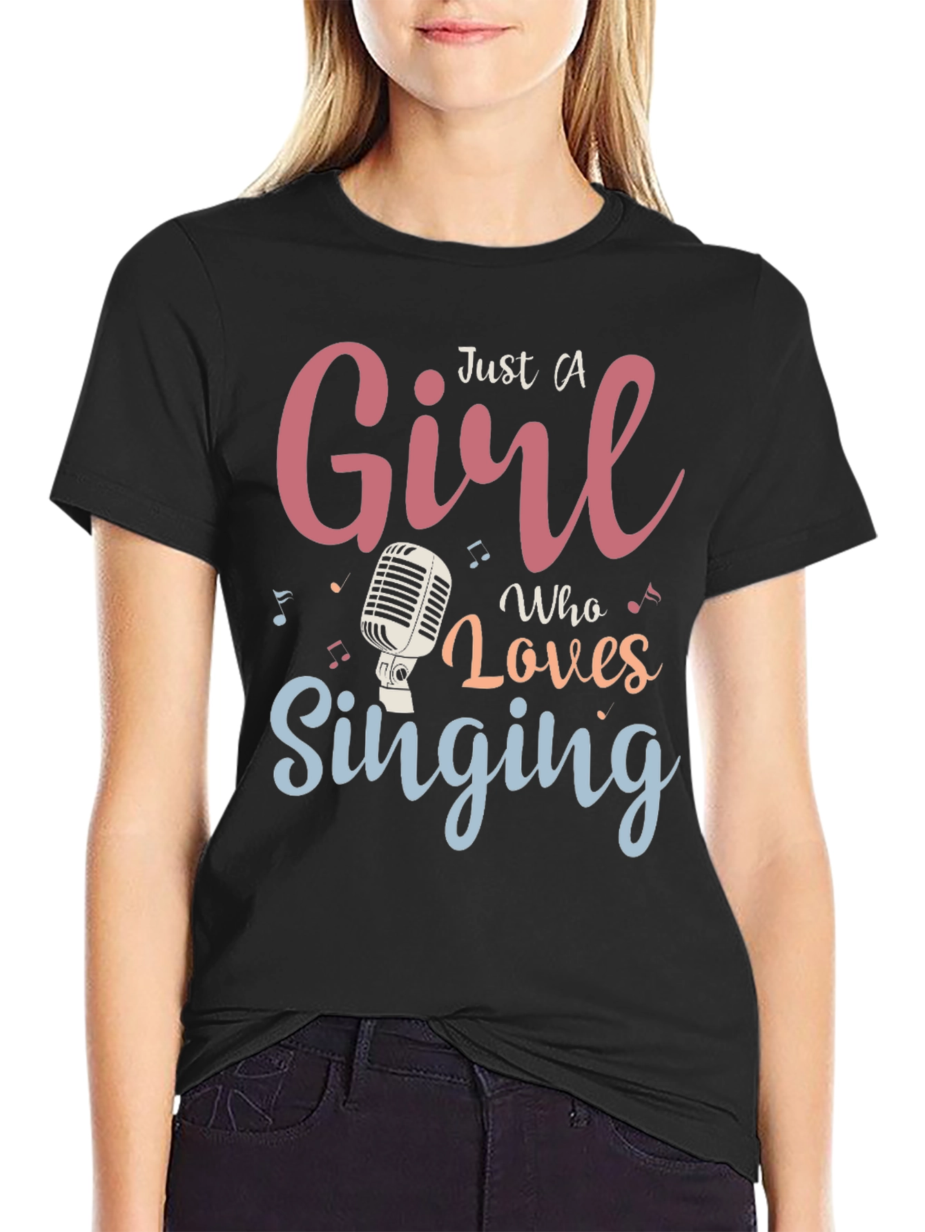 Girl Who Loves Singing T-Shirt