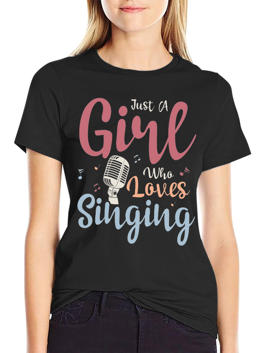 Girl Who Loves Singing T-Shirt